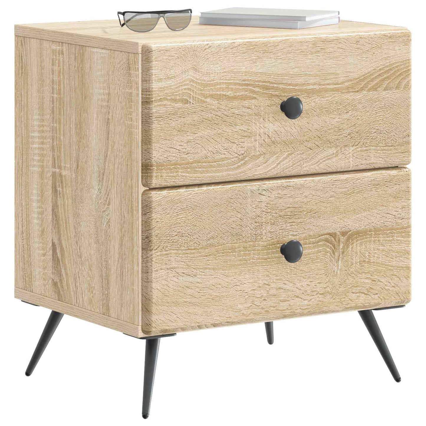 vidaXL Κομοδίνο Sonoma Δρυς 43 x 34,5 x 47,5 εκ Επεξεργασμένο Ξύλο