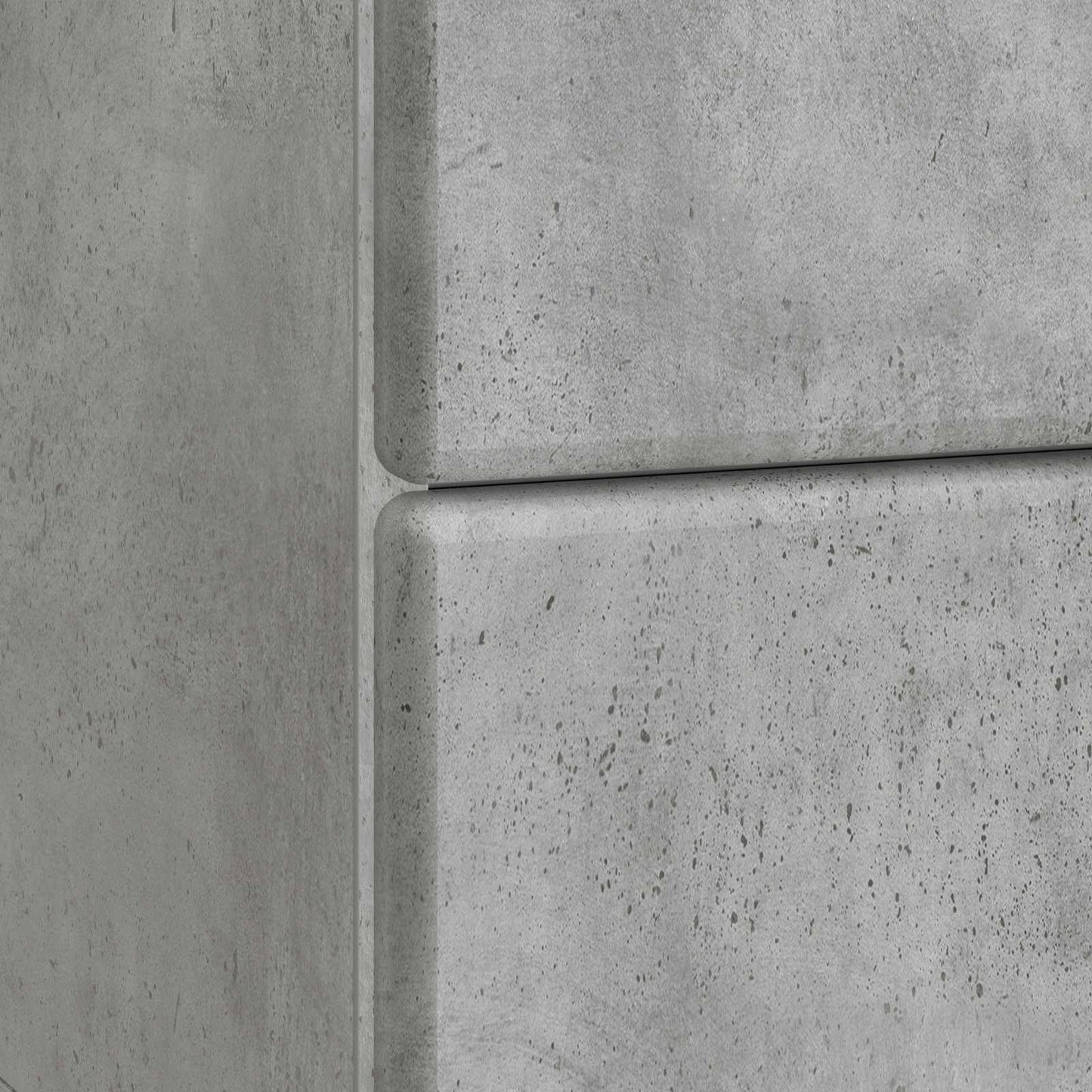 vidaXL Κομοδίνο με συρτάρι Γκρι Σκυροδέματος 43 x 34,5 x 47,5 εκ
