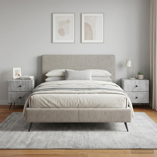 vidaXL Κομοδίνο 2 τμχ. Γκρι Σκυροδέματος 43 x 34,5 x 47,5 εκ
