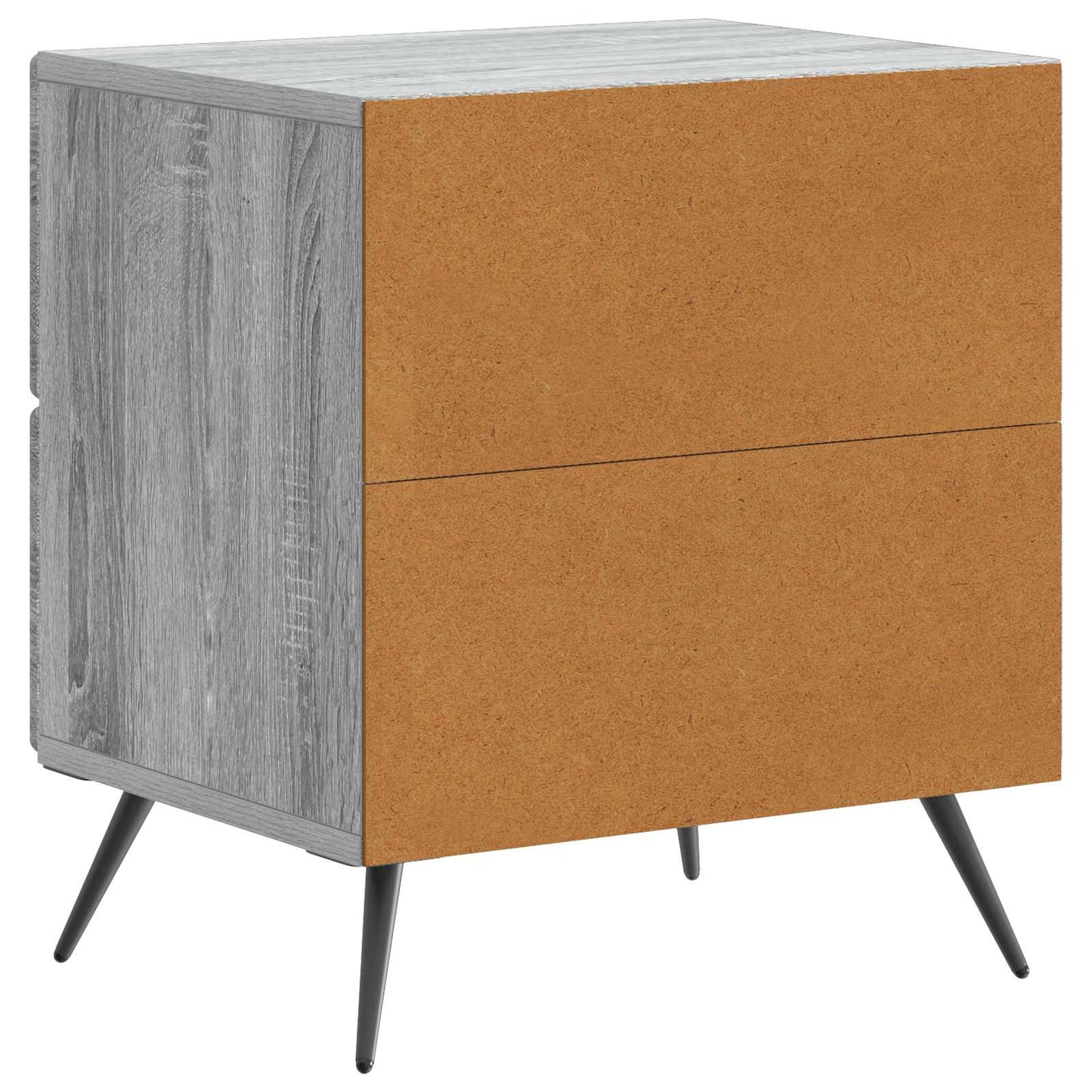vidaXL Κομοδίνο Γκρι Sonoma 43 x 34,5 x 47,5 εκ Επεξεργασμένο Ξύλο