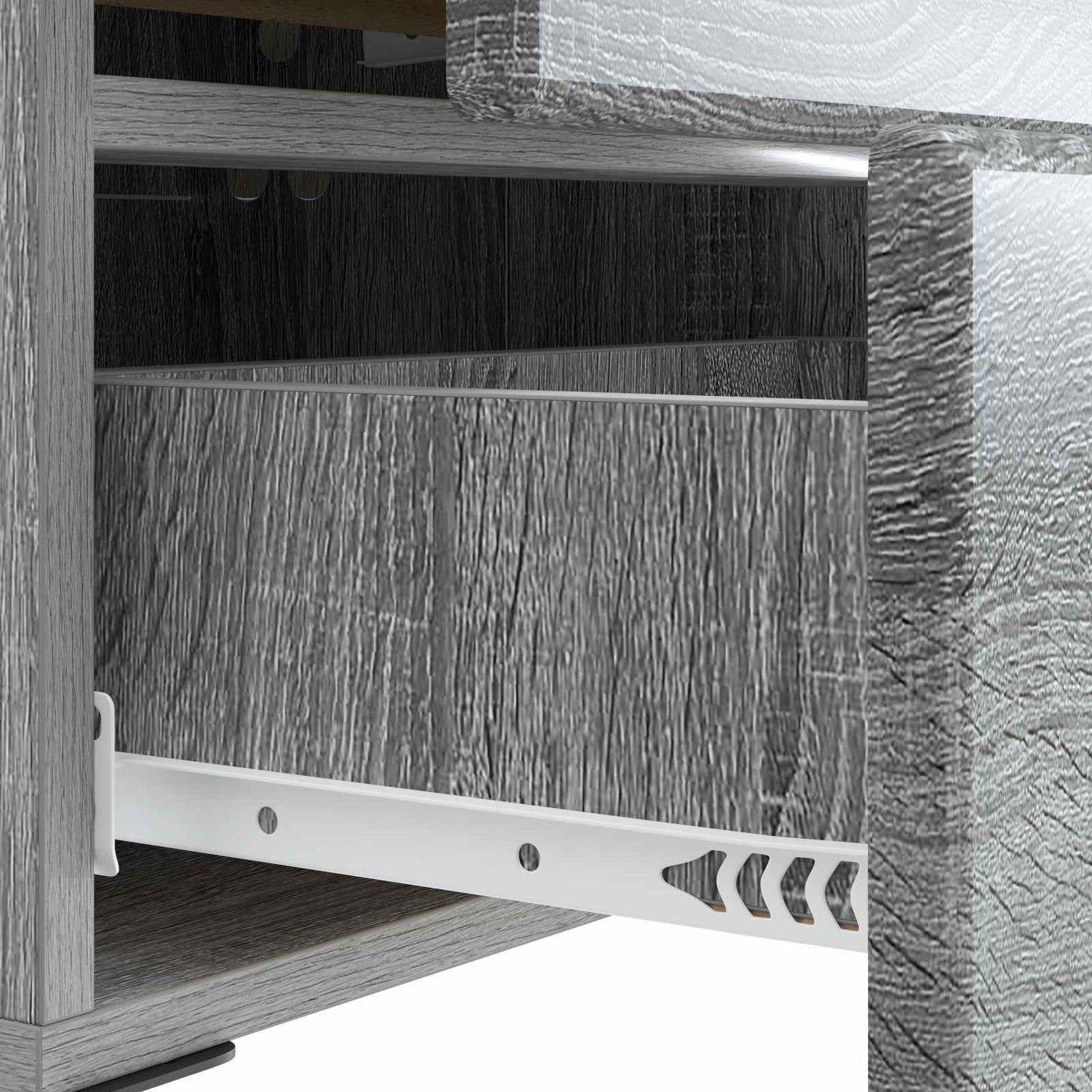 vidaXL Κομοδίνο 2 τμχ. Γκρι Sonoma 43 x 34,5 x 47,5 εκ