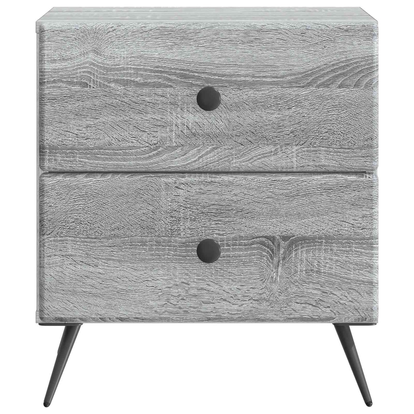 vidaXL Κομοδίνο 2 τμχ. Γκρι Sonoma 43 x 34,5 x 47,5 εκ