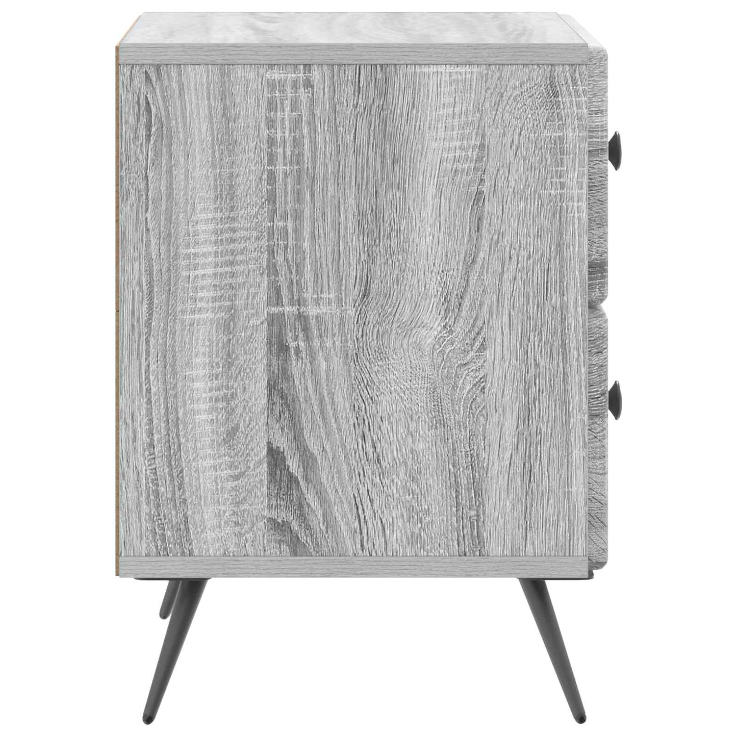 vidaXL Κομοδίνο 2 τμχ. Γκρι Sonoma 43 x 34,5 x 47,5 εκ