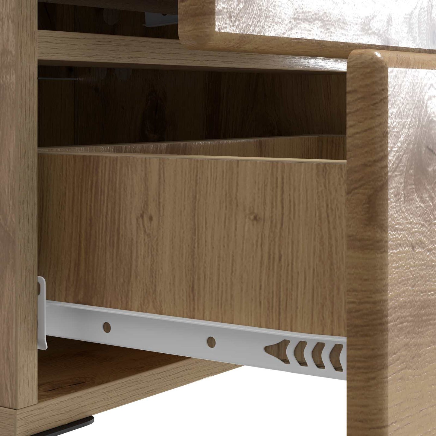 vidaXL Κομοδίνο Artisan Δρυς 43 x 34,5 x 47,5 εκ Επεξεργασμένο Ξύλο
