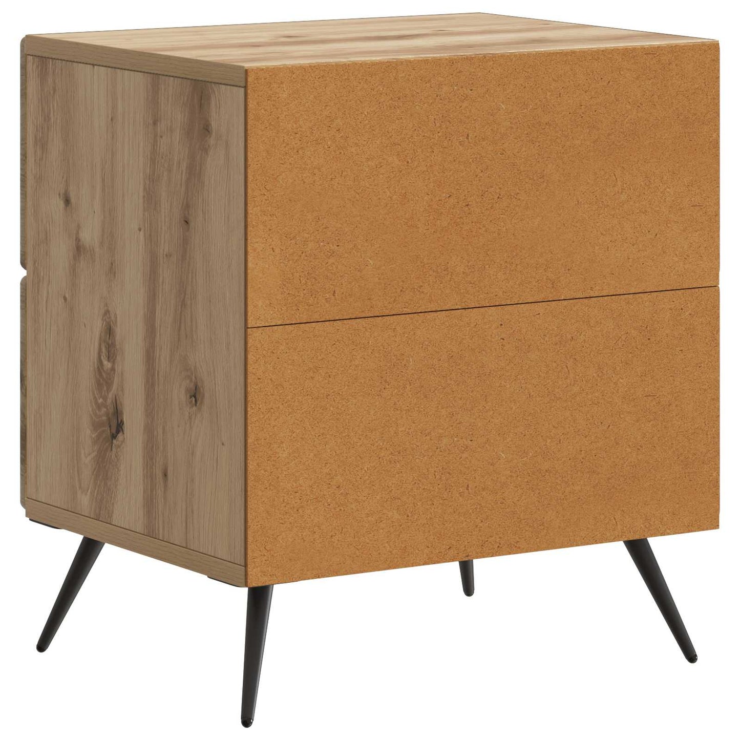 vidaXL Κομοδίνο Artisan Δρυς 43 x 34,5 x 47,5 εκ Επεξεργασμένο Ξύλο