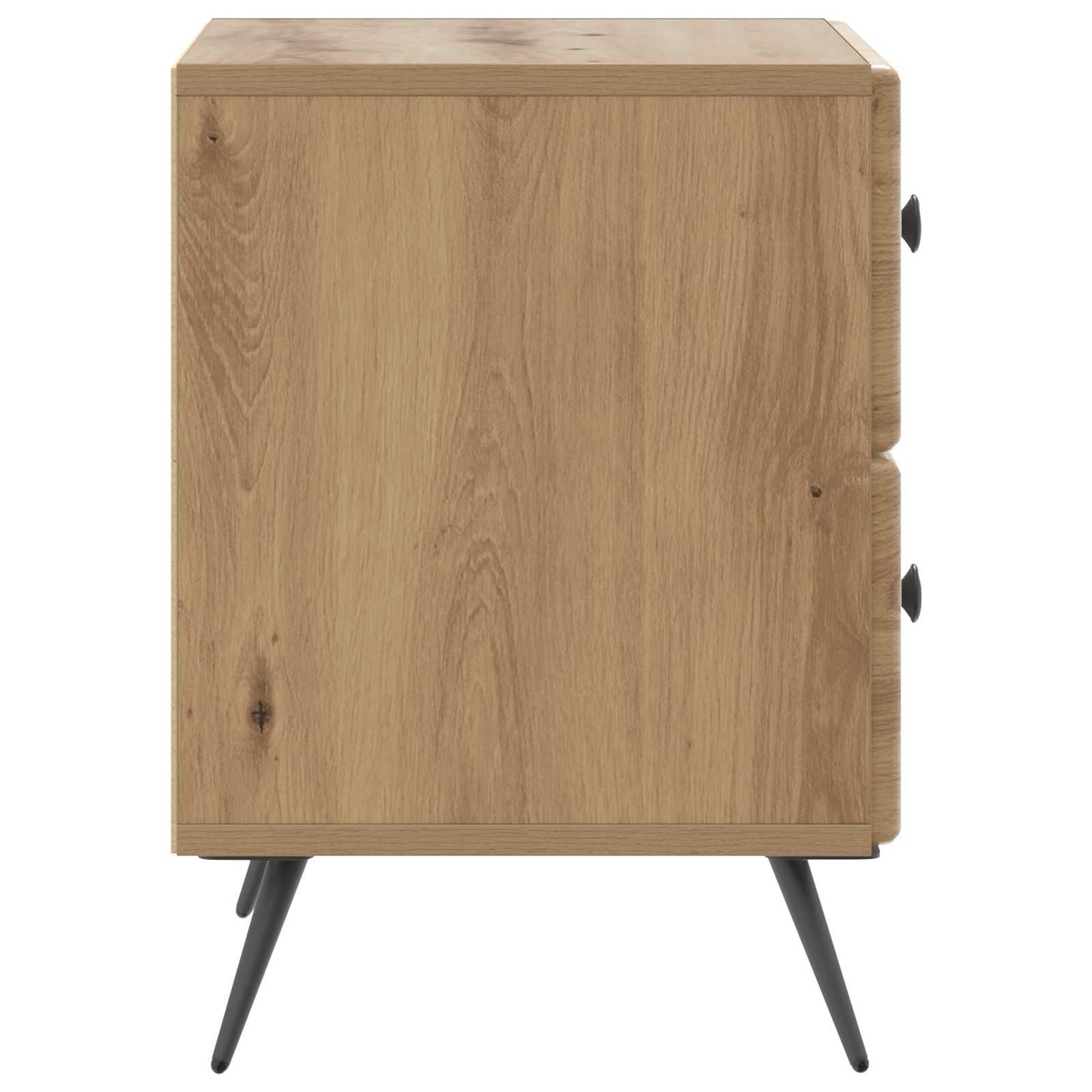 vidaXL Κομοδίνο Artisan Δρυς 43 x 34,5 x 47,5 εκ Επεξεργασμένο Ξύλο