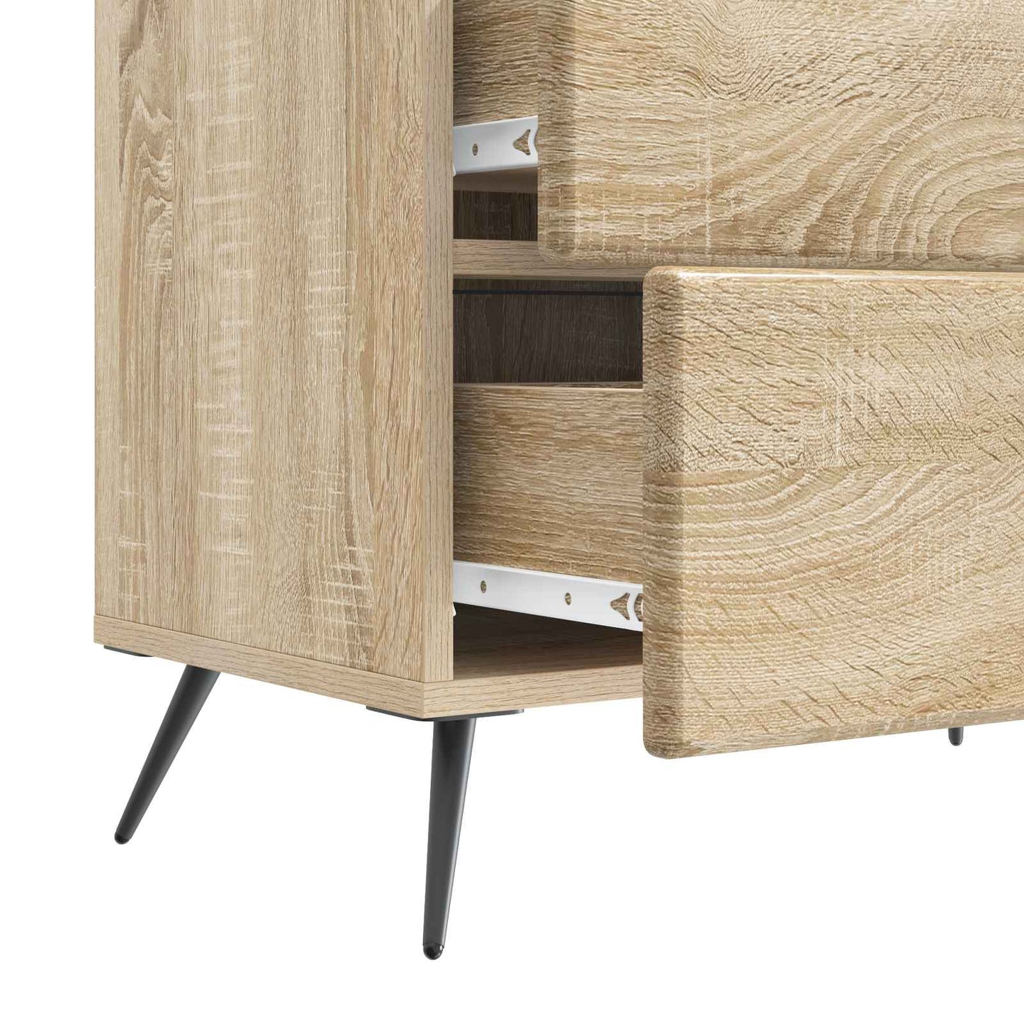vidaXL Κομοδίνο Sonoma Δρυς 62 x 34,5 x 47,5 εκ Επεξεργασμένο Ξύλο