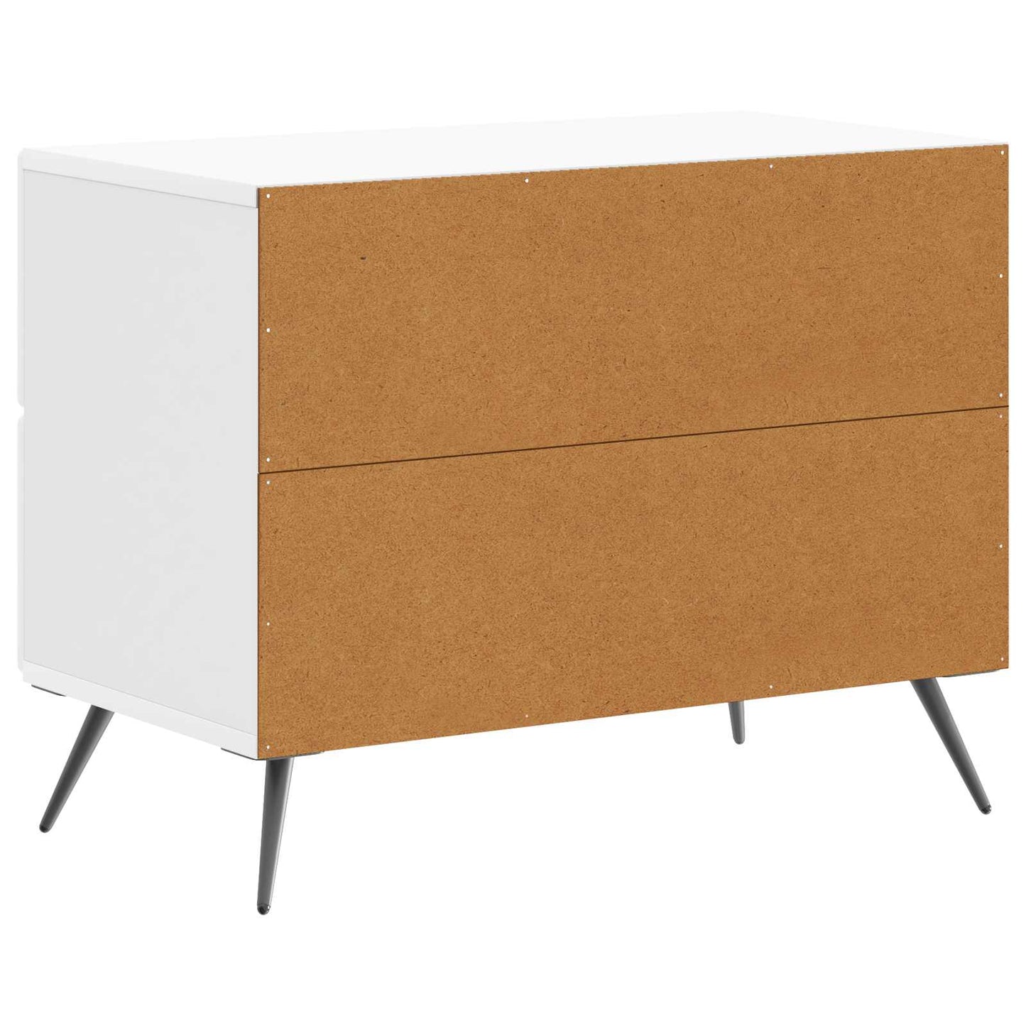 vidaXL Κομοδίνο με συρτάρι Γυαλιστερό Λευκό 62 x 34,5 x 47,5 εκ