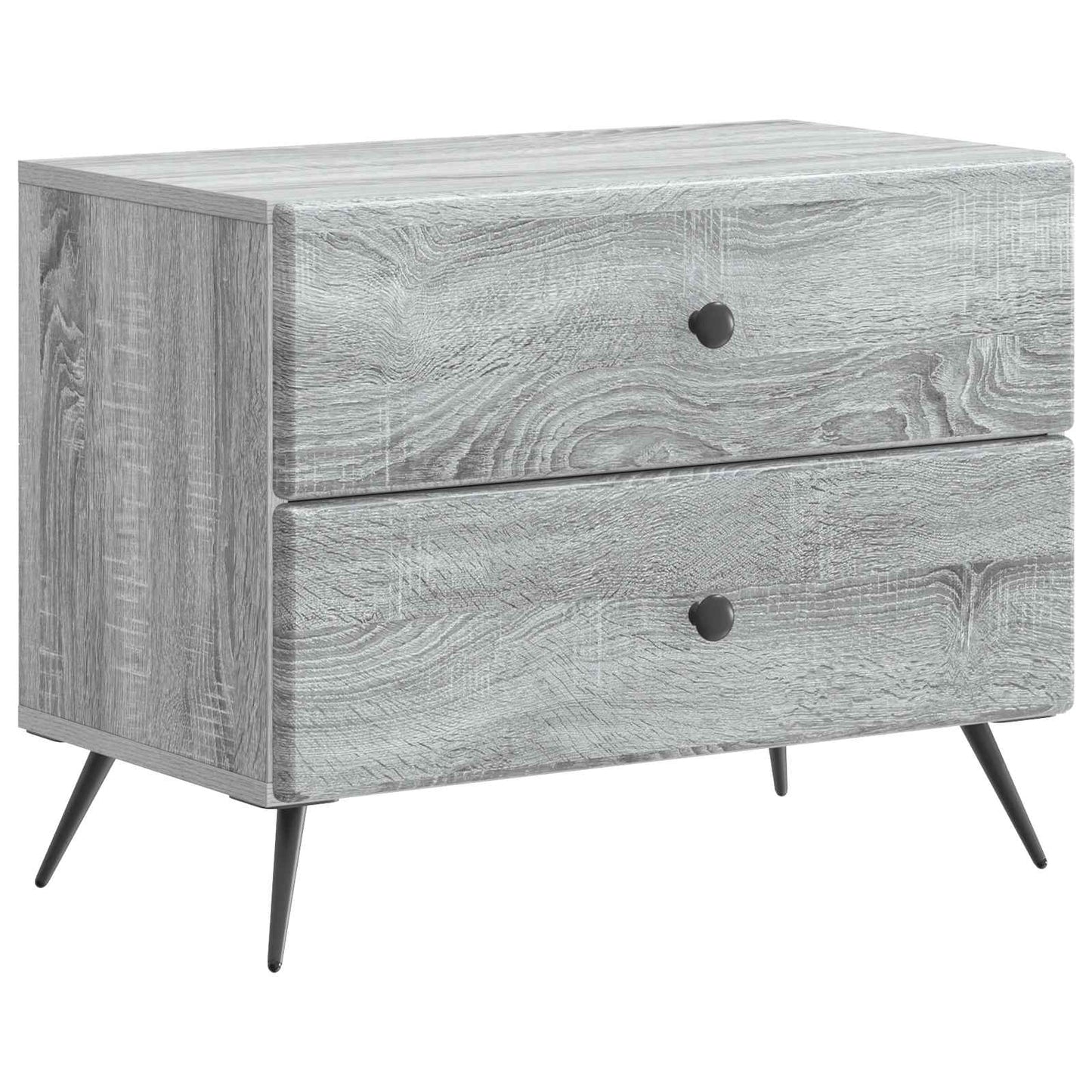 vidaXL Κομοδίνο Γκρι Sonoma 62 x 34,5 x 47,5 εκ Επεξεργασμένο Ξύλο