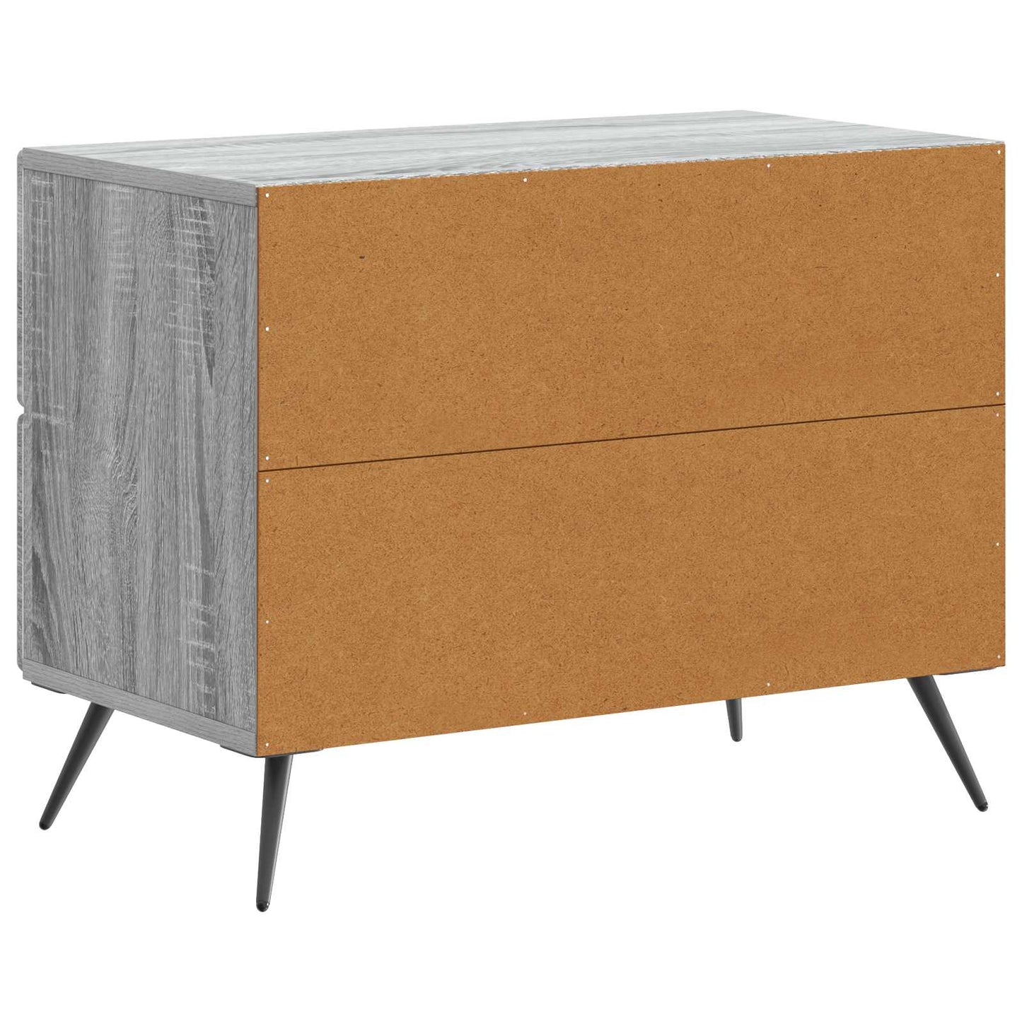 vidaXL Κομοδίνο Γκρι Sonoma 62 x 34,5 x 47,5 εκ Επεξεργασμένο Ξύλο