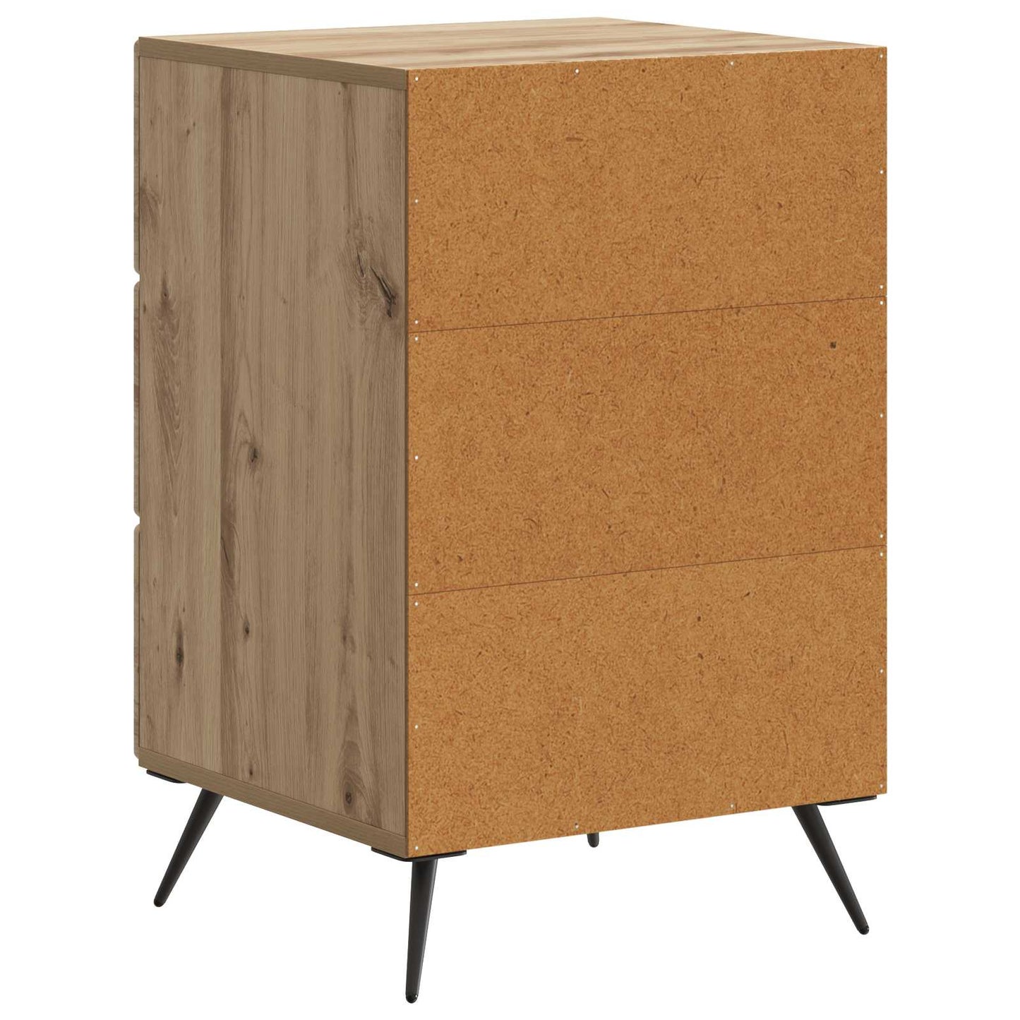 vidaXL Κομοδίνο Artisan Δρυς 43 x 41 x 66,5 εκ. Επεξεργασμένο Ξύλο