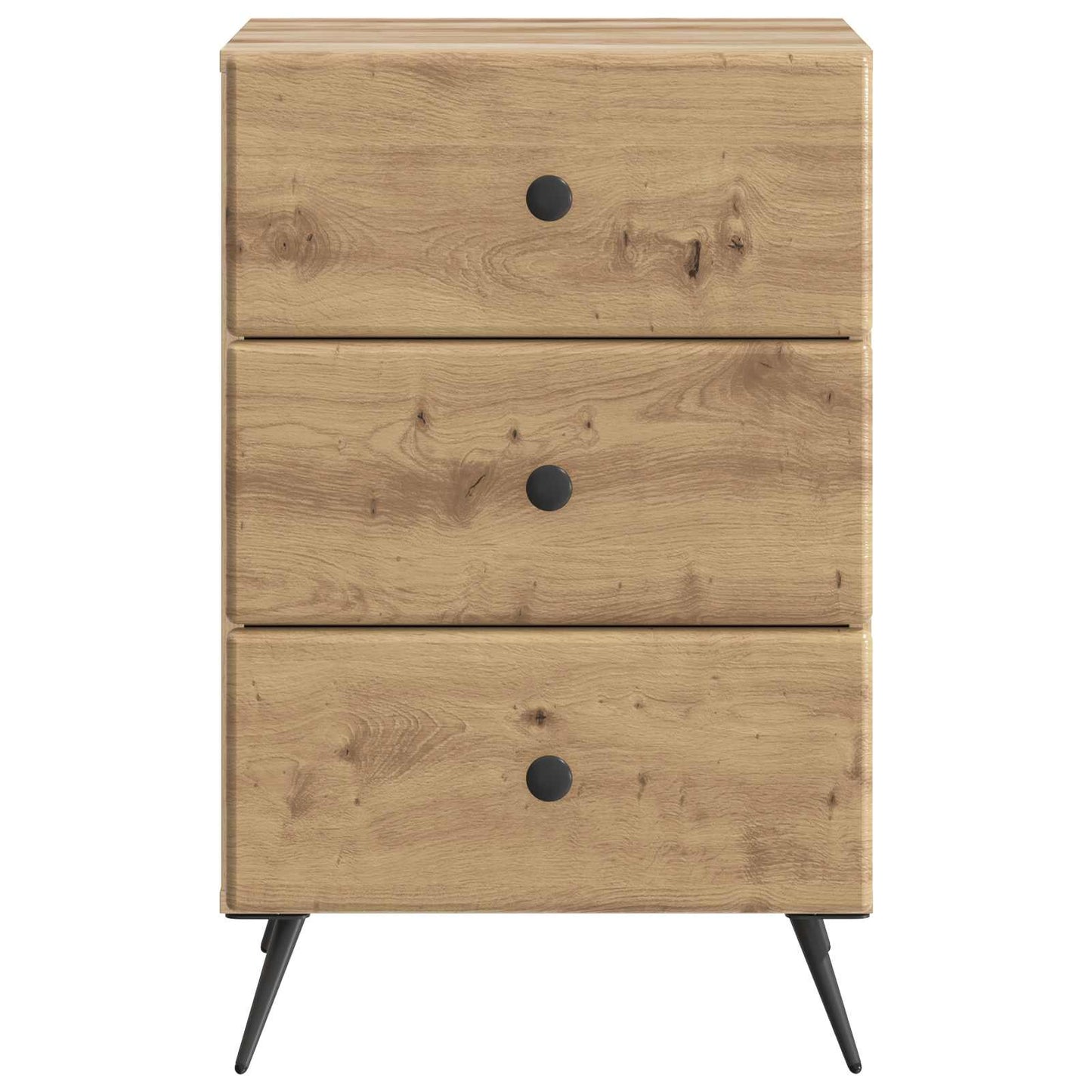 vidaXL Κομοδίνο Artisan Δρυς 43 x 41 x 66,5 εκ. Επεξεργασμένο Ξύλο