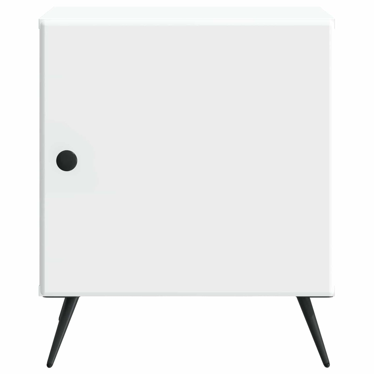 vidaXL Κομοδίνο Λευκό 43 x 34,5 x 50 εκ Επεξεργασμένο Ξύλο