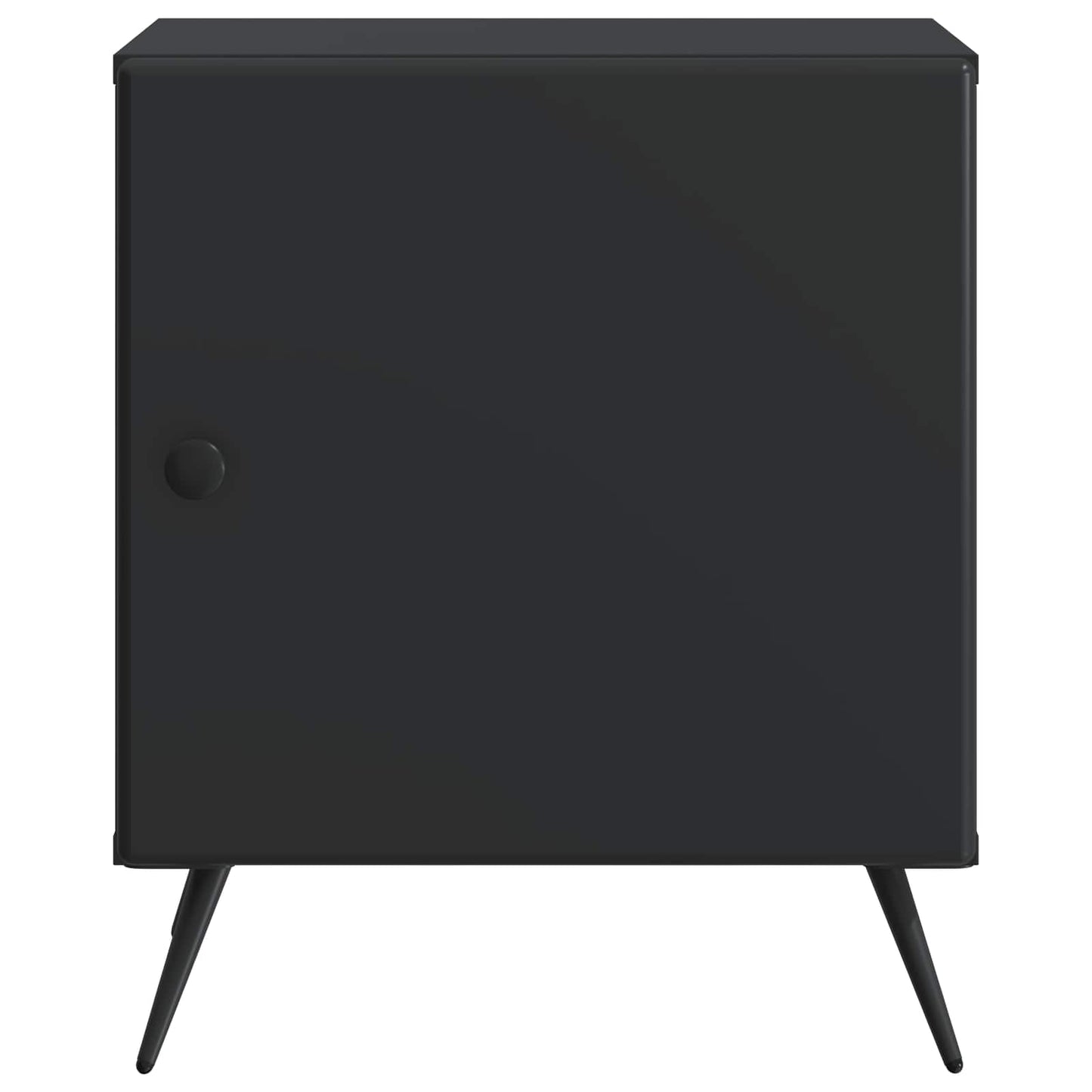 vidaXL Κομοδίνο Μαύρο 43 x 34,5 x 50 εκ Επεξεργασμένο Ξύλο