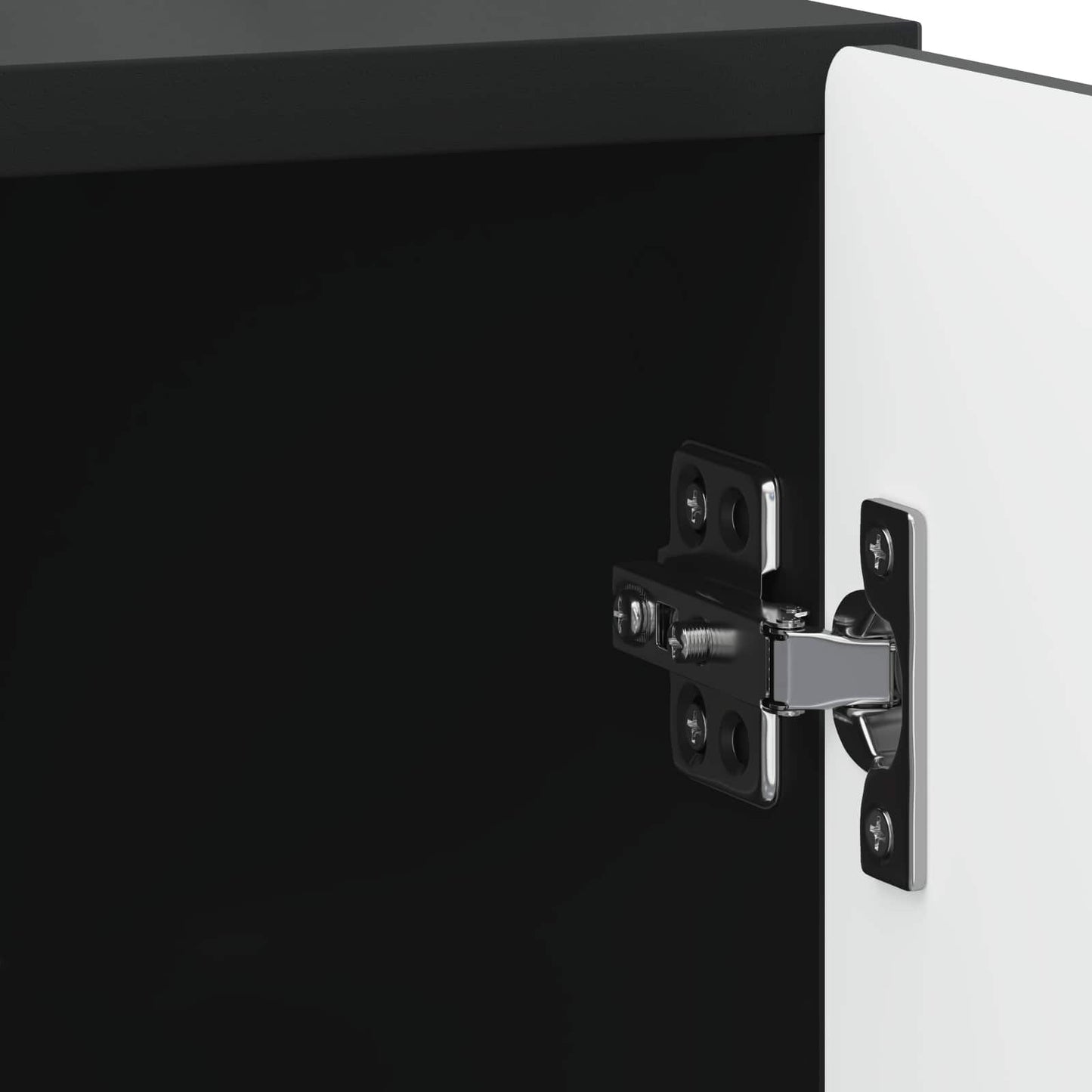 vidaXL Κομοδίνο 2 τμχ. Μαύρο 43 x 34,5 x 50 εκ Επεξεργασμένο Ξύλο