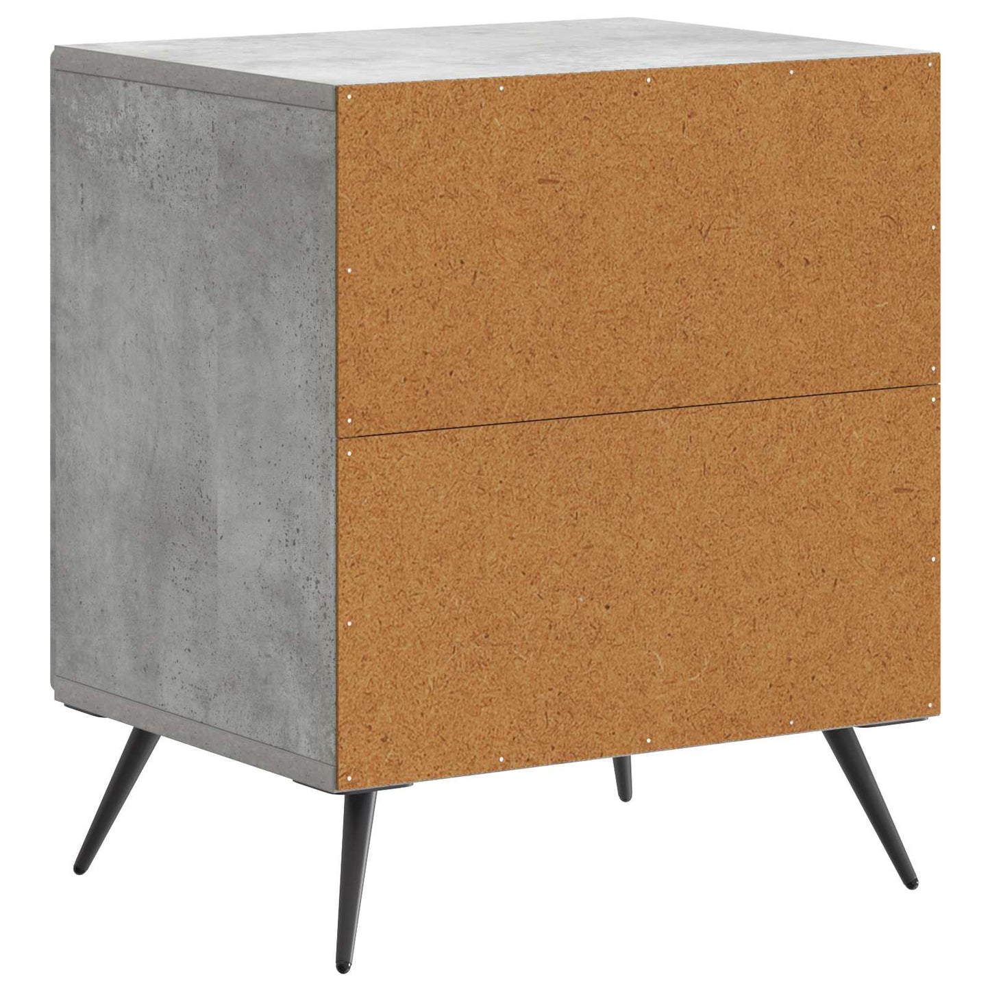 vidaXL Κομοδίνο 2 τμχ. Γκρι Σκυροδέματος 43 x 34,5 x 50 εκ