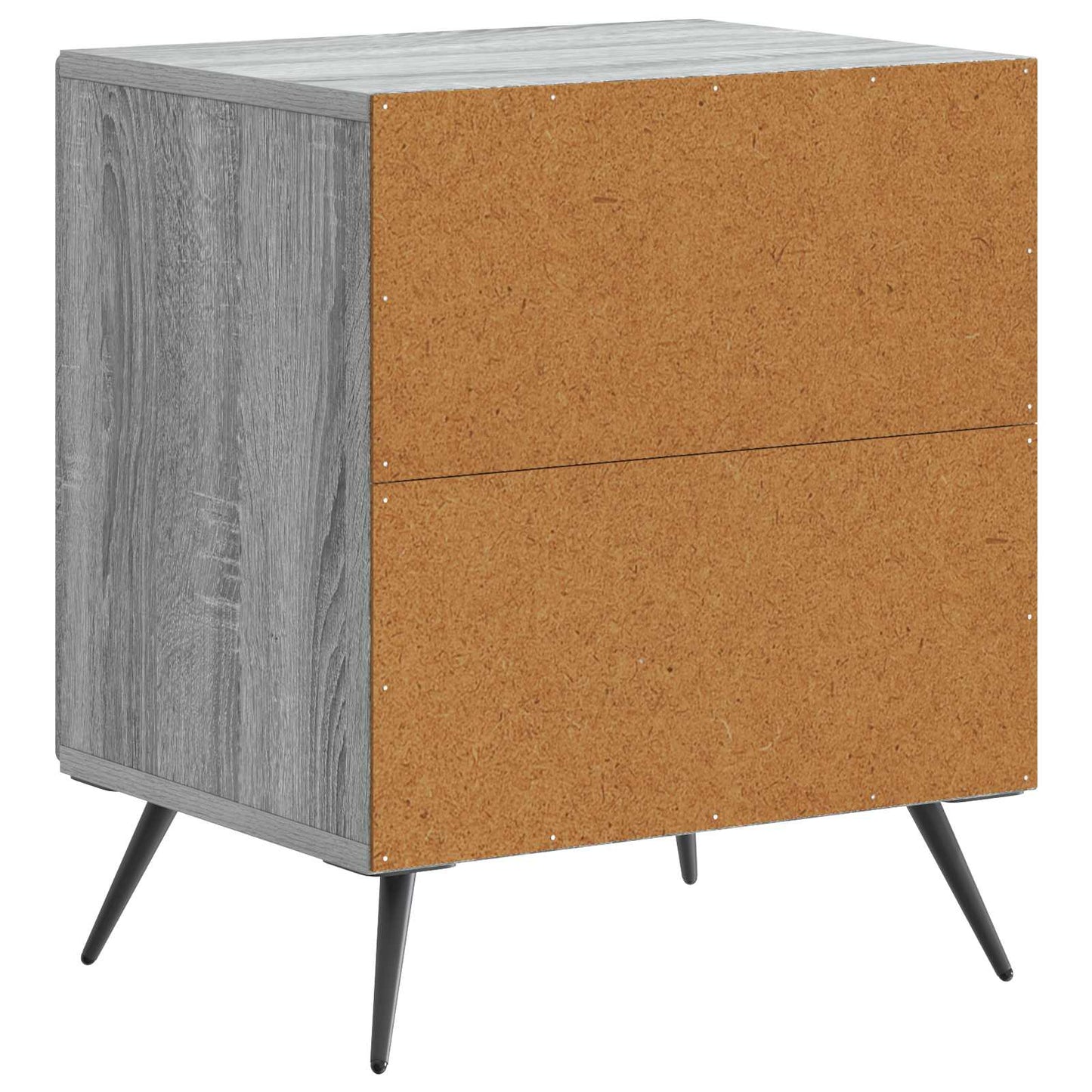 vidaXL Κομοδίνο 2 τμχ. Γκρι Sonoma 43 x 34,5 x 50 εκ