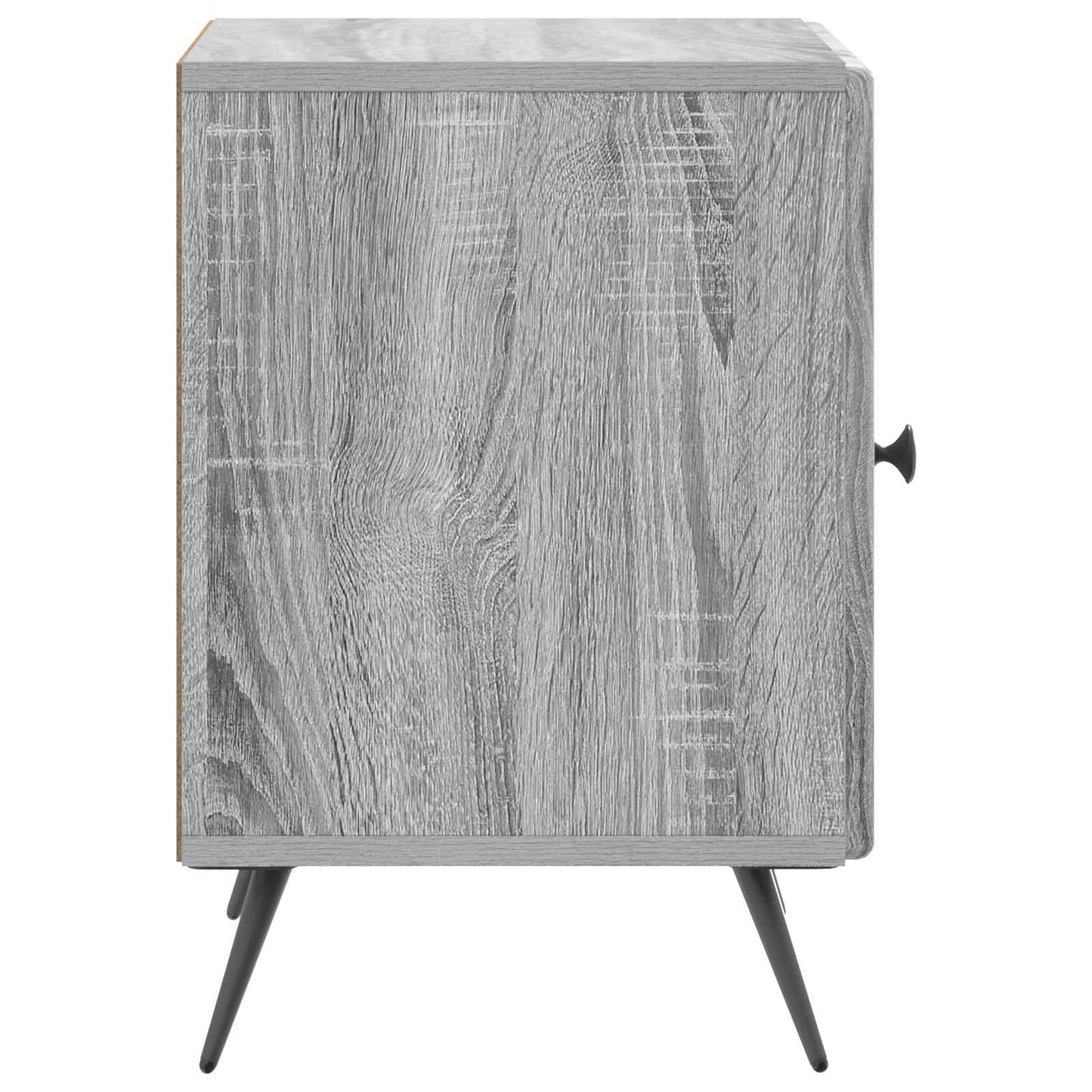 vidaXL Κομοδίνο 2 τμχ. Γκρι Sonoma 43 x 34,5 x 50 εκ
