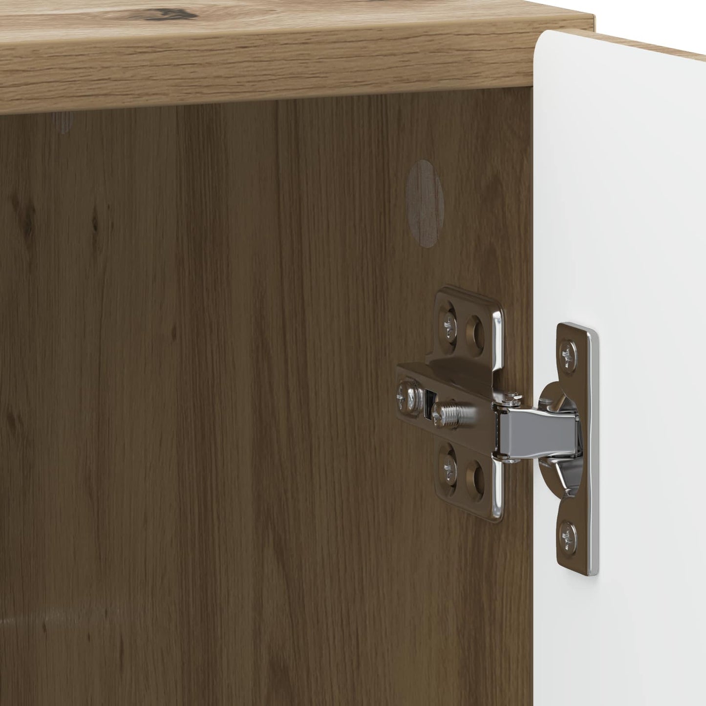 vidaXL Κομοδίνο Artisan Δρυς 43 x 34,5 x 50 εκ Επεξεργασμένο Ξύλο