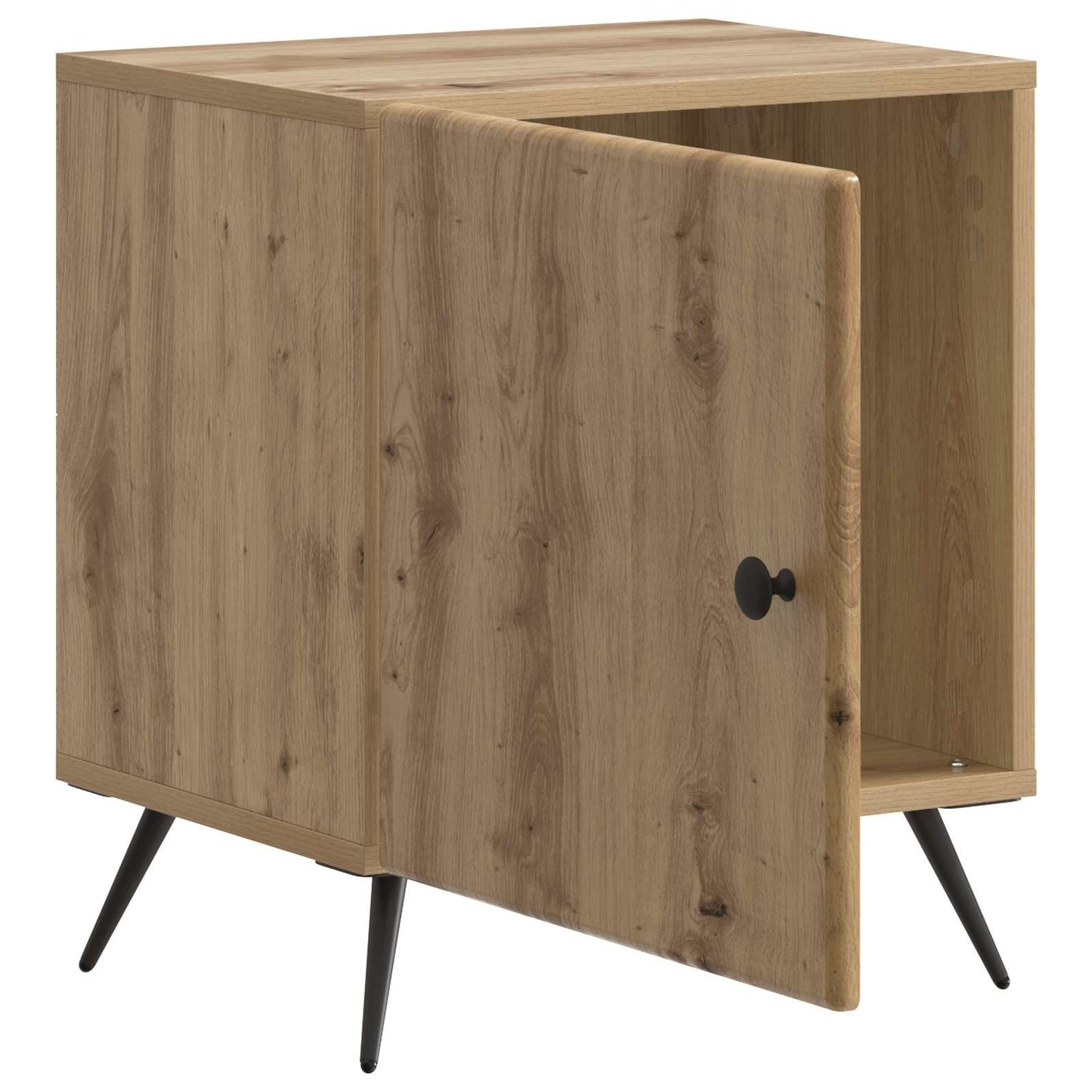vidaXL Κομοδίνο Artisan Δρυς 43 x 34,5 x 50 εκ Επεξεργασμένο Ξύλο