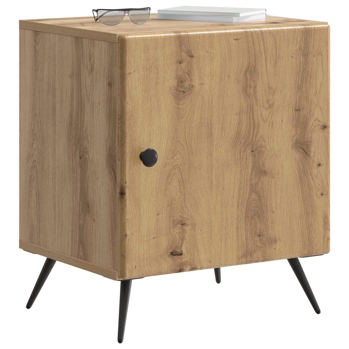 vidaXL Κομοδίνο Artisan Δρυς 43 x 34,5 x 50 εκ Επεξεργασμένο Ξύλο
