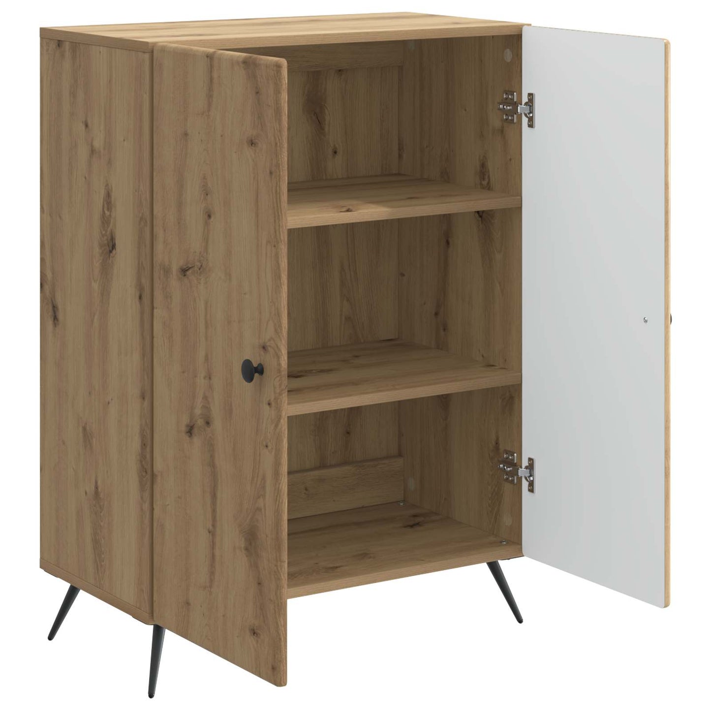 vidaXL Πλαϊνό γραφείο Artisan Δρυς 66 x 34,5 x 90 εκ