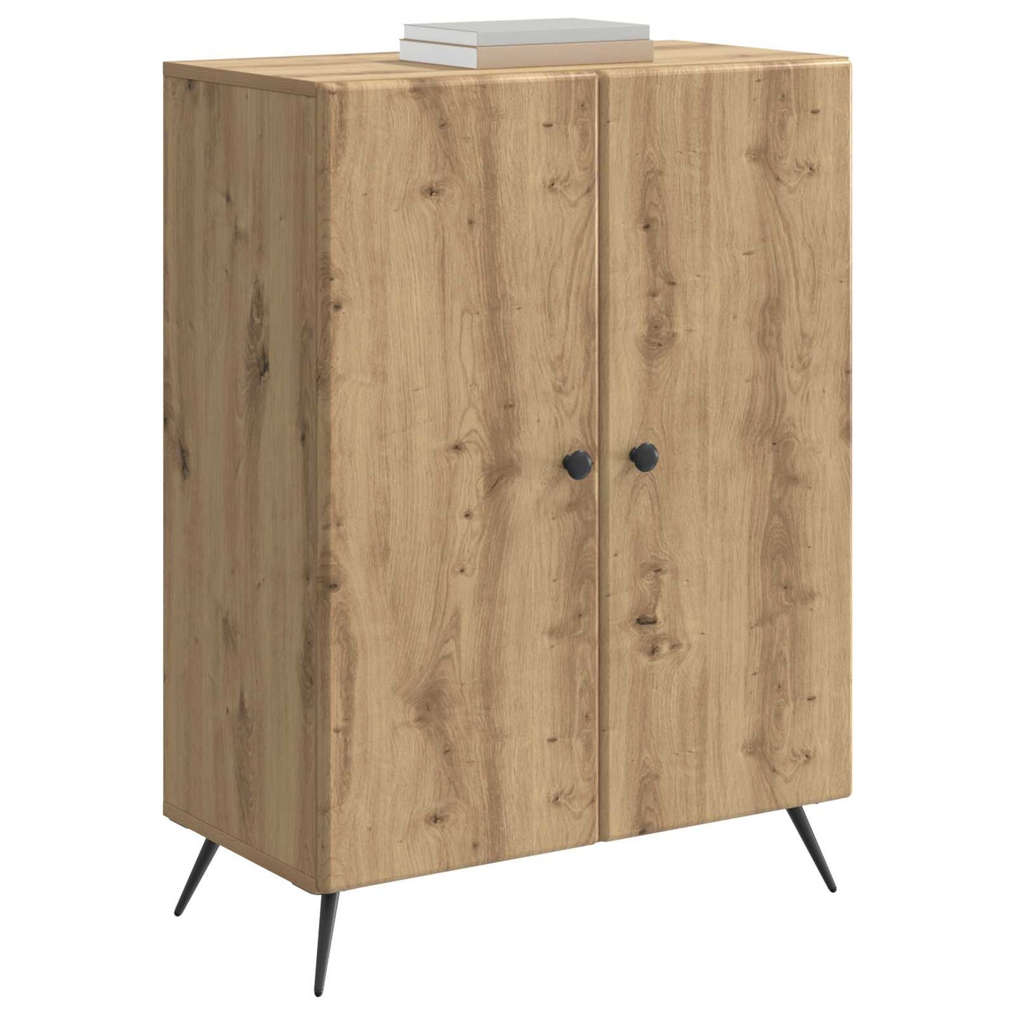 vidaXL Πλαϊνό γραφείο Artisan Δρυς 66 x 34,5 x 90 εκ