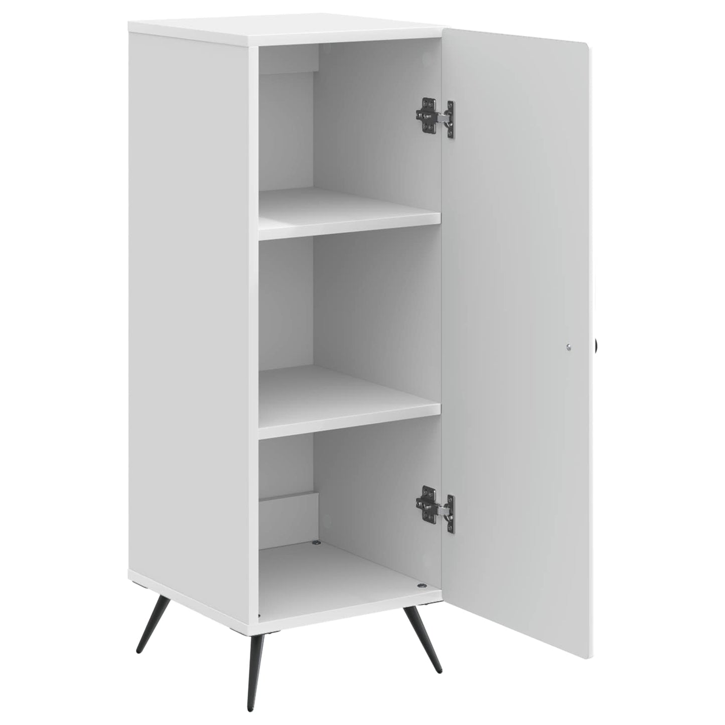 vidaXL Πλαϊνό γραφείο Γυαλιστερό Λευκό 33 x 34,5 x 90 εκ