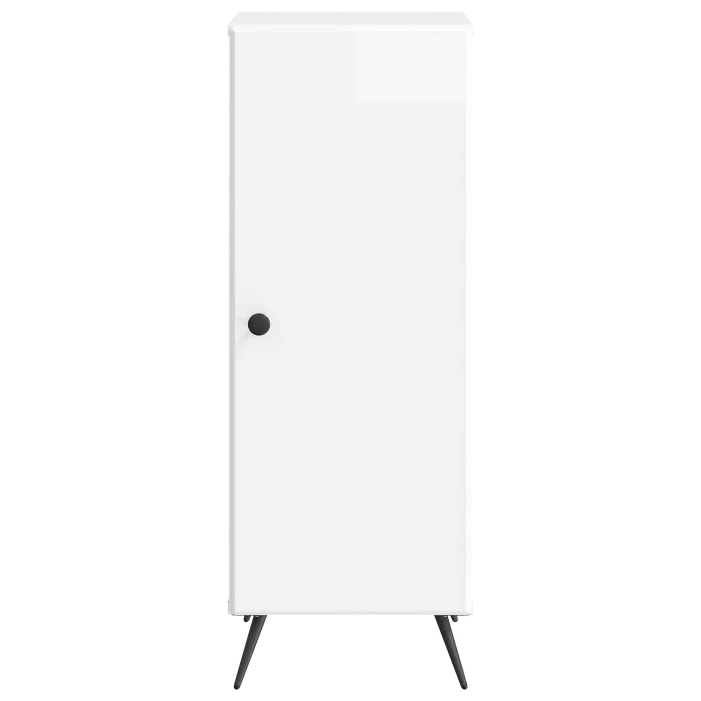 vidaXL Πλαϊνό γραφείο Γυαλιστερό Λευκό 33 x 34,5 x 90 εκ