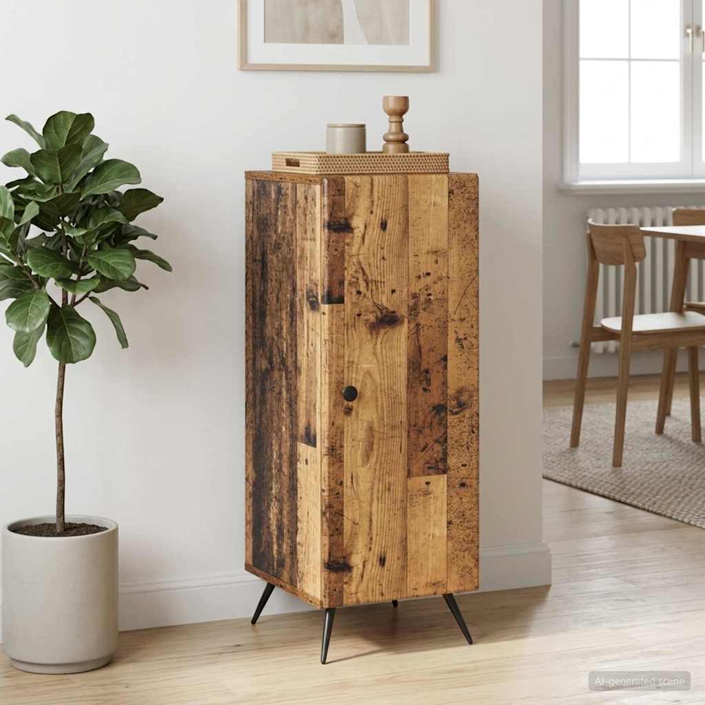 vidaXL Πλαϊνό γραφείο Παλαιωμένο ξύλο 33 x 34,5 x 90 εκ