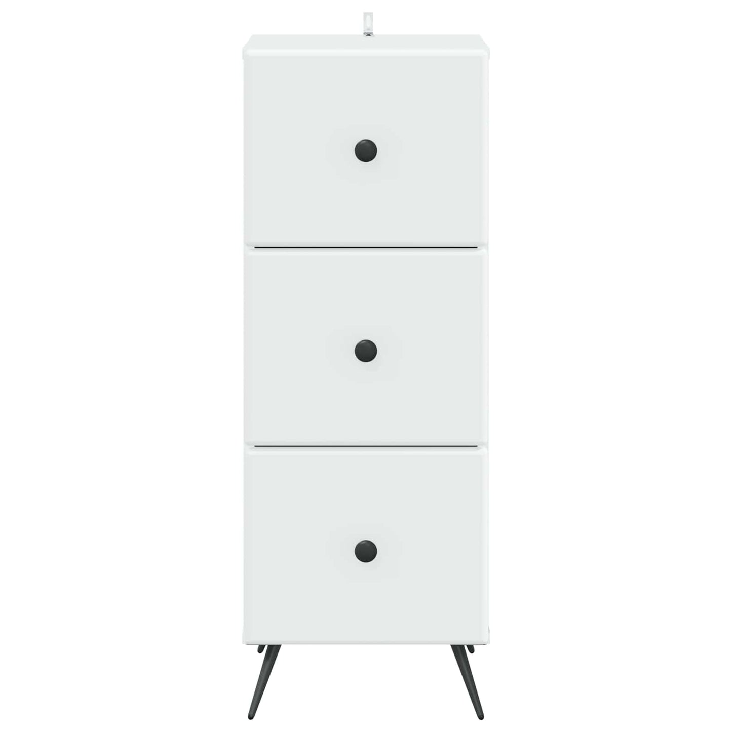 vidaXL Ντουλάπι με Συρτάρια Λευκό 33 x 34,5 x 90 εκ Επεξεργασμένο Ξύλο