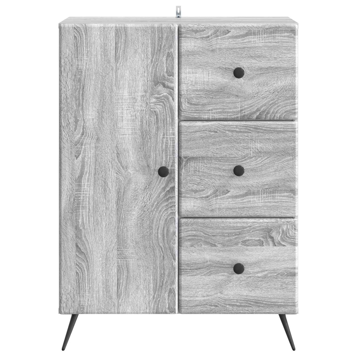 vidaXL Πλαϊνό γραφείο Γκρι Sonoma 66 x 34,5 x 90 εκ Επεξεργασμένο Ξύλο