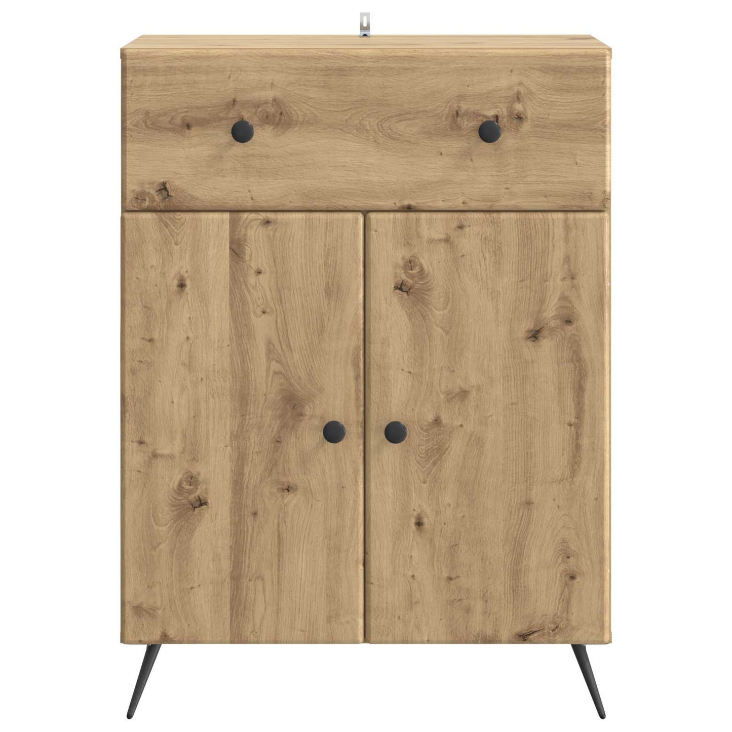 vidaXL Πλαϊνό γραφείο Artisan Δρυς 66 x 34,5 x 90 εκ