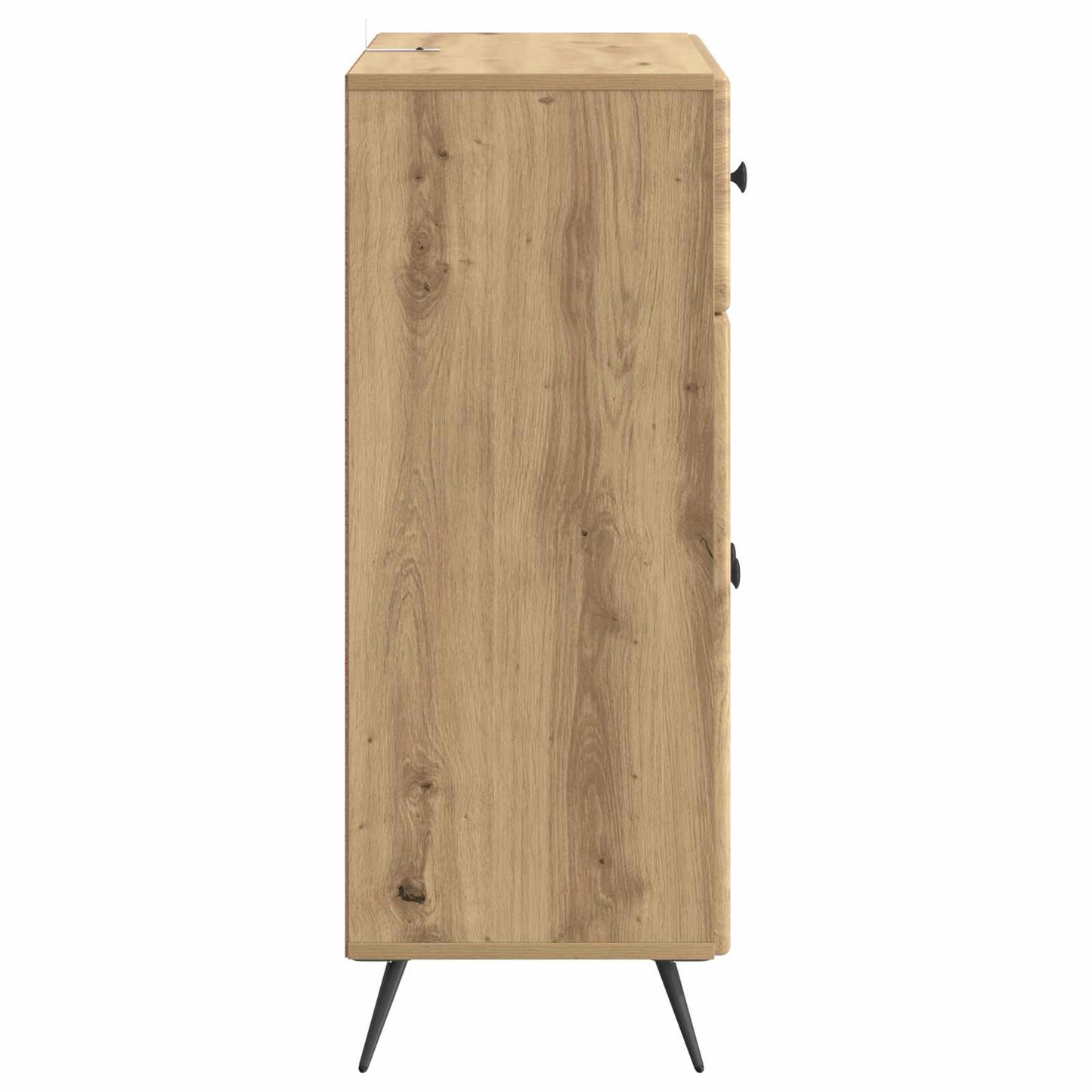 vidaXL Πλαϊνό γραφείο Artisan Δρυς 66 x 34,5 x 90 εκ