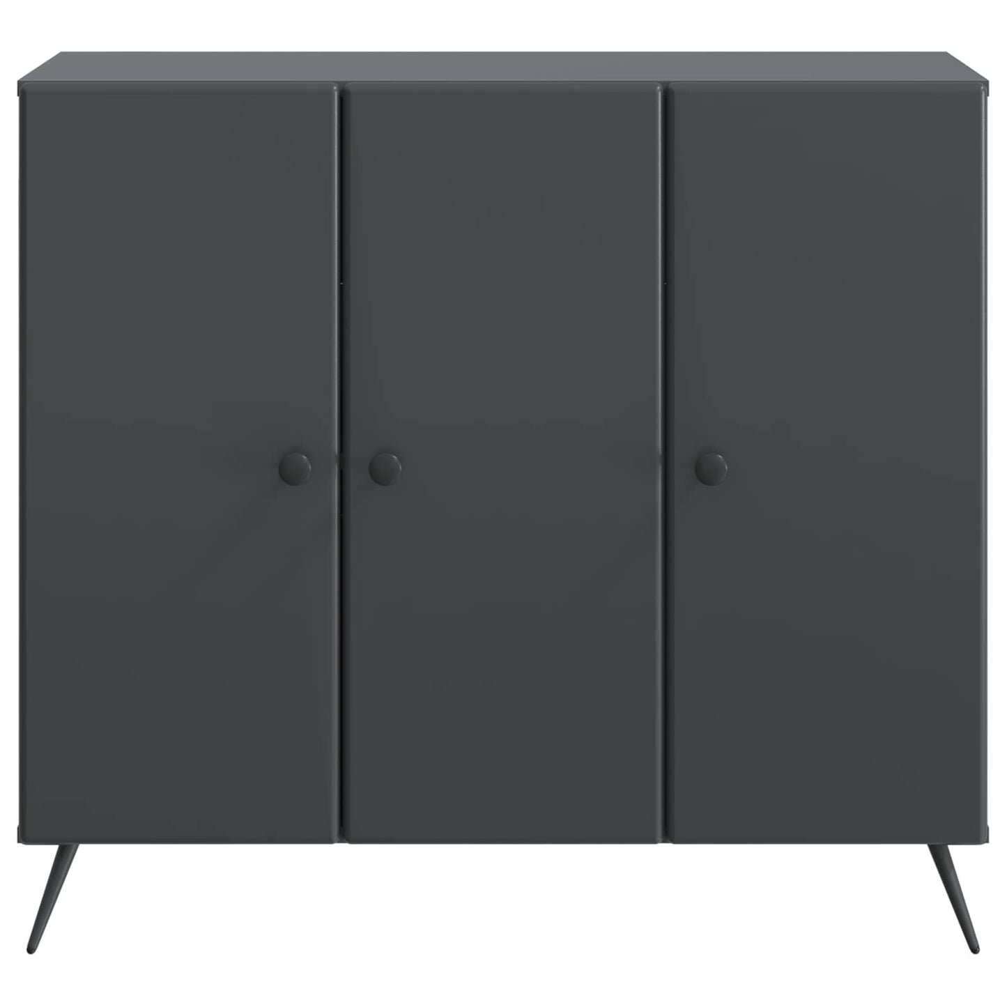 vidaXL Πλαϊνό γραφείο Μαύρο 89 x 34,5 x 80 εκ Επεξεργασμένο Ξύλο