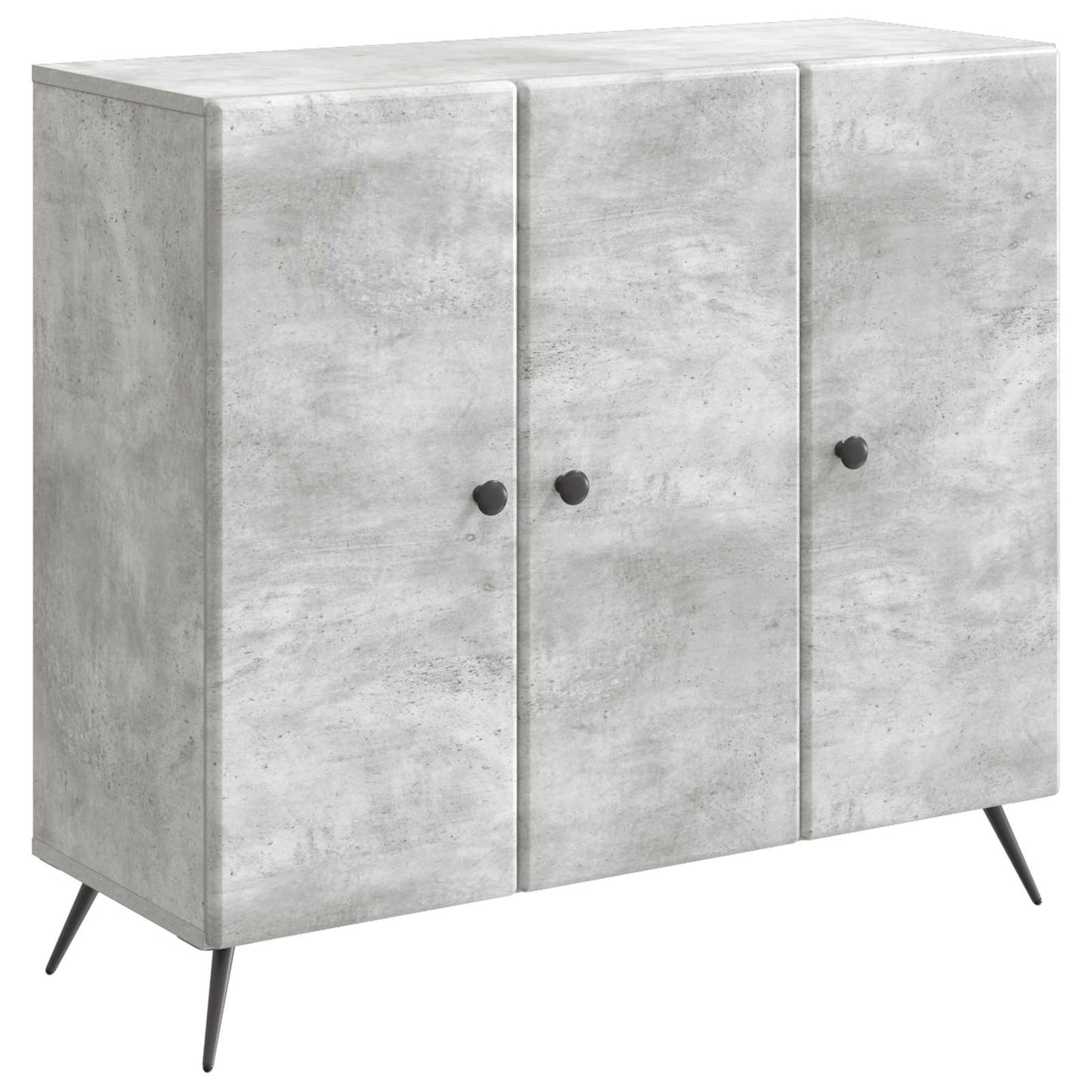 vidaXL Πλαϊνό γραφείο Γκρι Σκυροδέματος 89 x 34,5 x 80 εκ