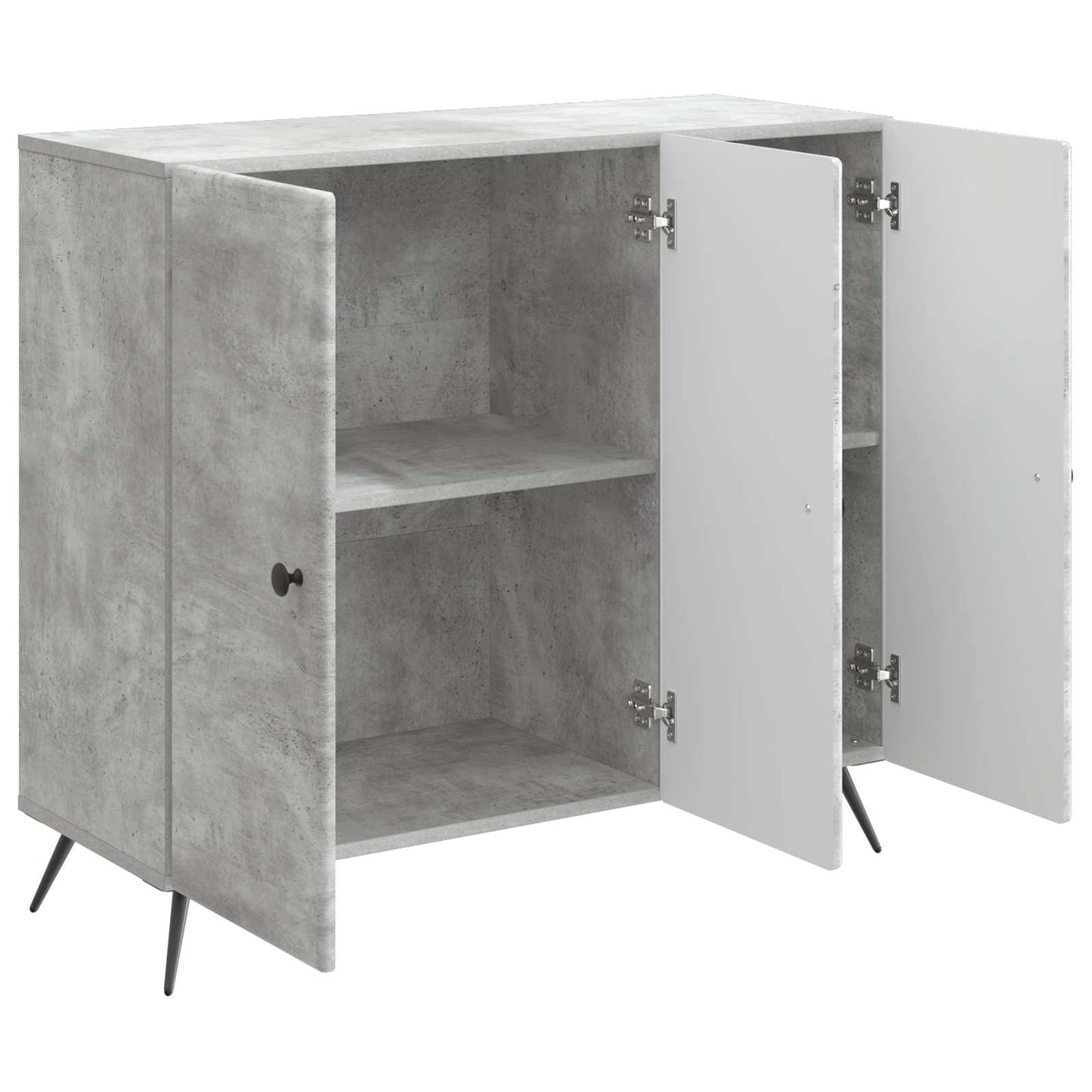 vidaXL Πλαϊνό γραφείο Γκρι Σκυροδέματος 89 x 34,5 x 80 εκ