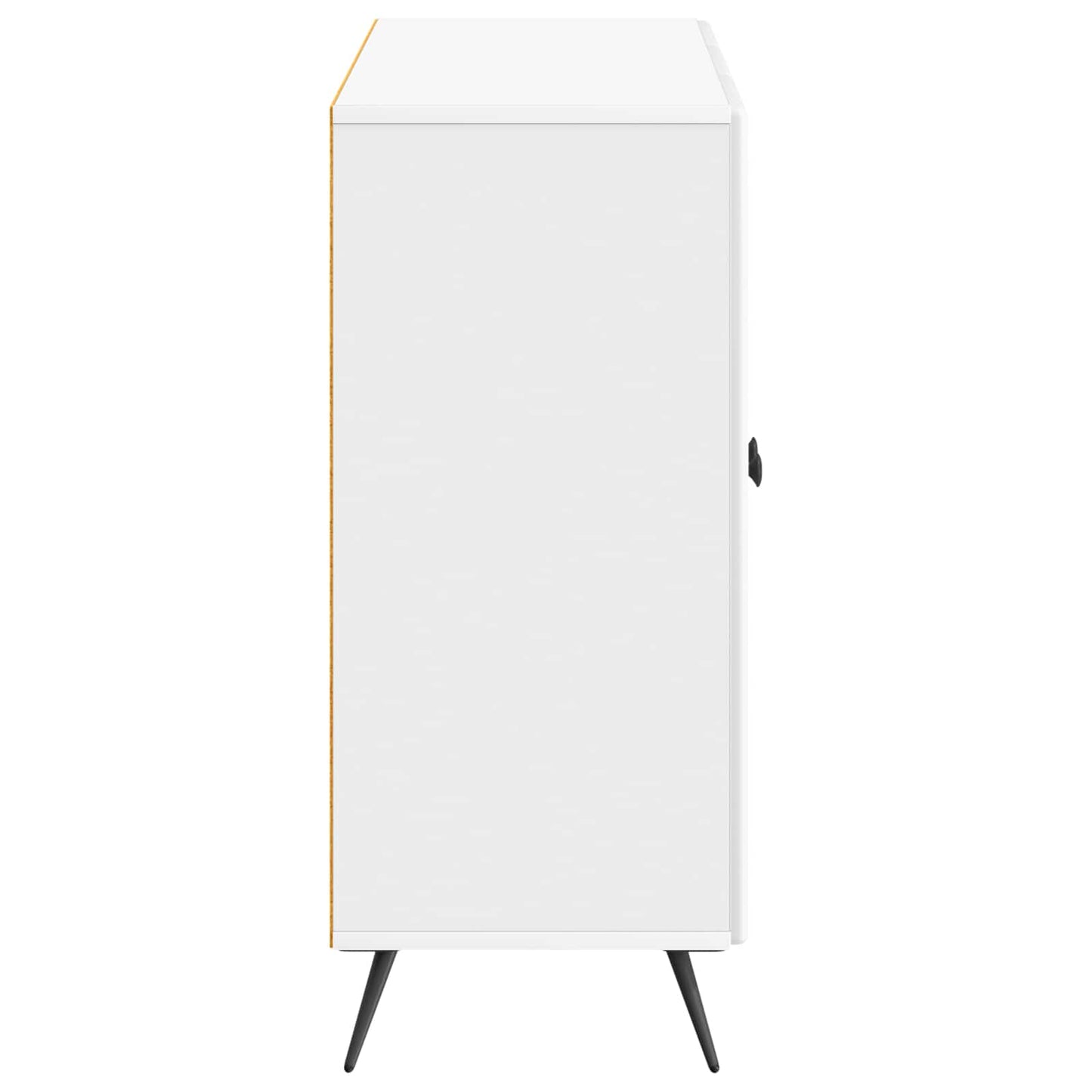 vidaXL Πλαϊνό γραφείο Γυαλιστερό Λευκό 89 x 34,5 x 80 εκ