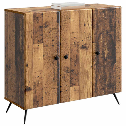 vidaXL Πλαϊνό γραφείο Παλαιωμένο ξύλο 89 x 34,5 x 80 εκ