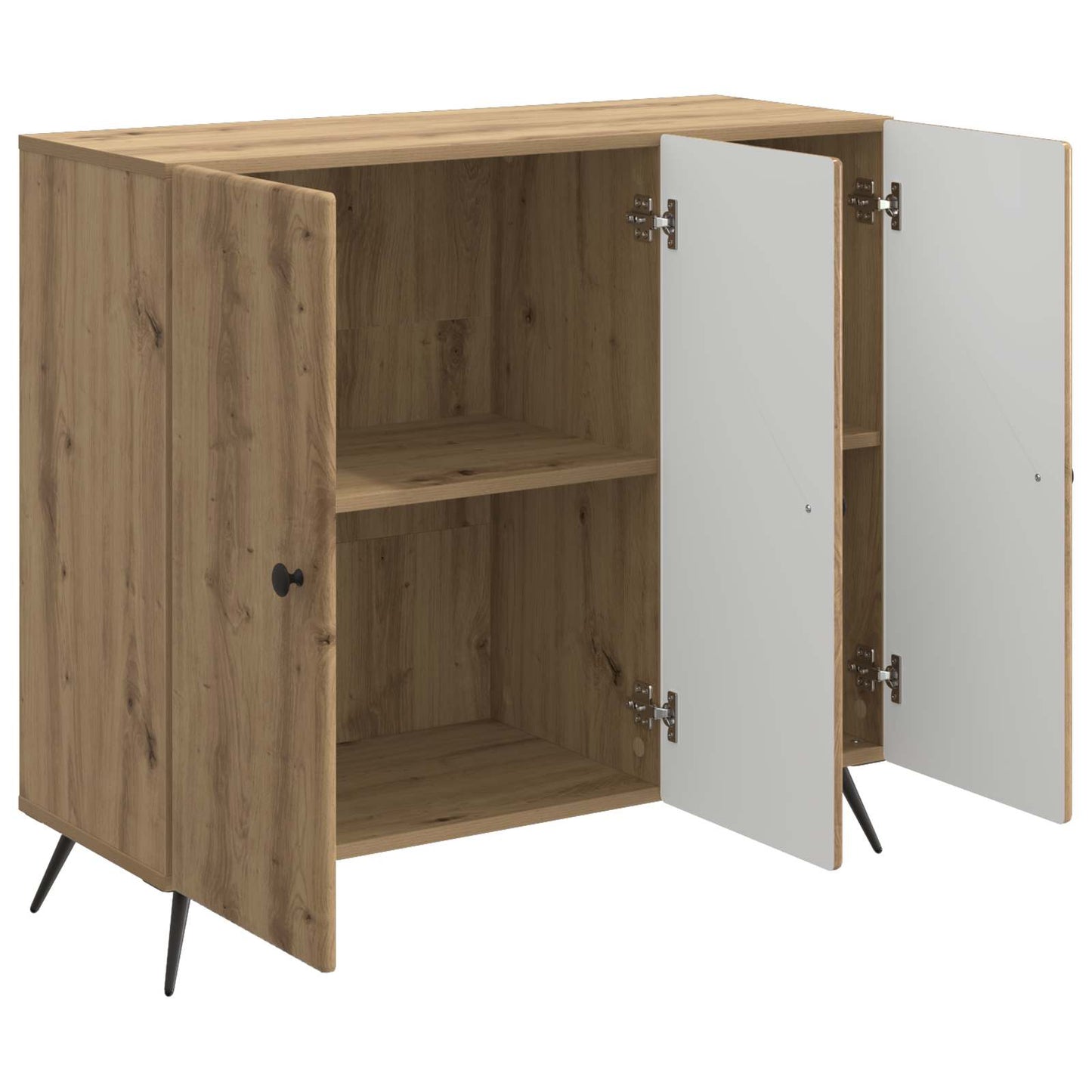 vidaXL Πλαϊνό γραφείο Artisan Δρυς 89 x 34,5 x 80 εκ