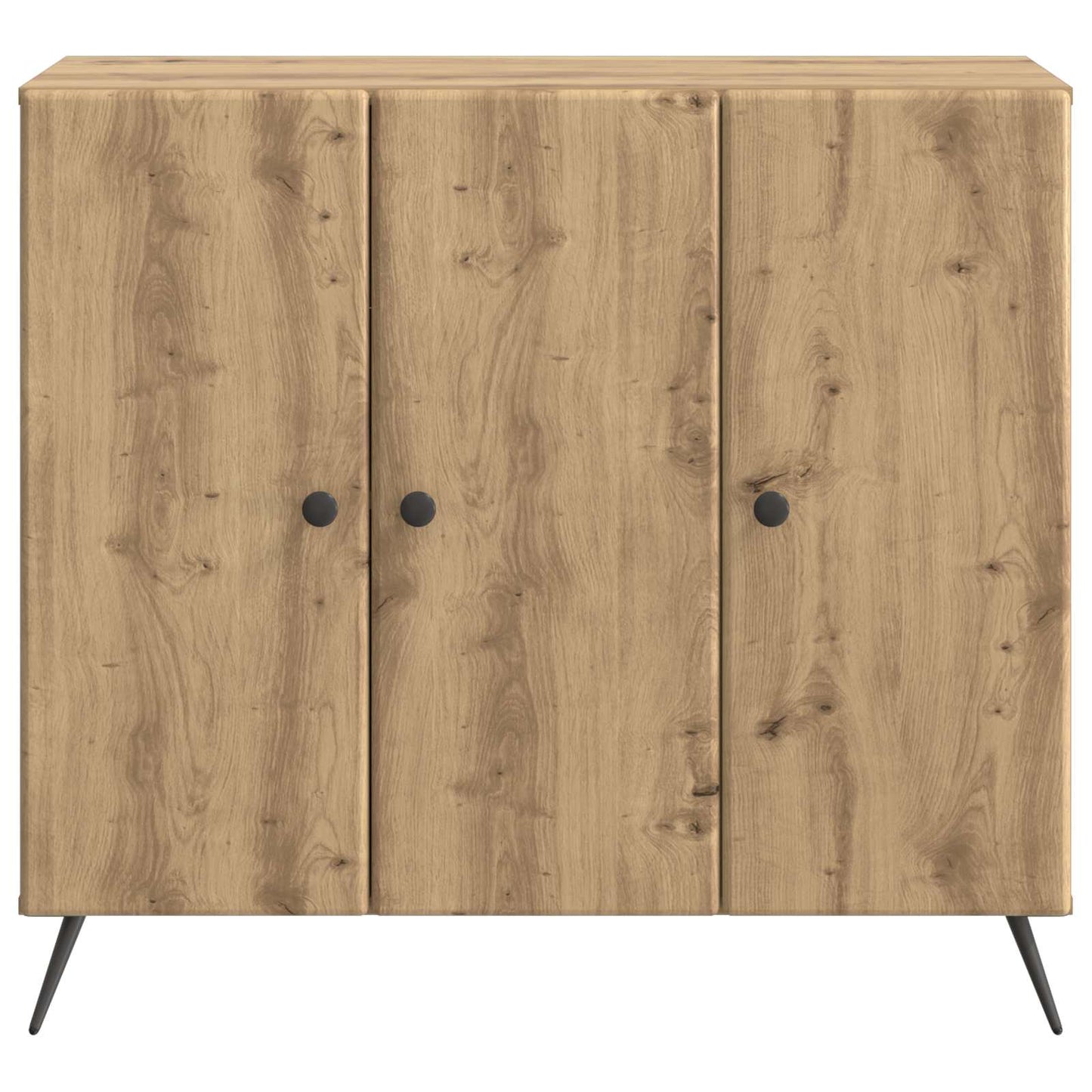 vidaXL Πλαϊνό γραφείο Artisan Δρυς 89 x 34,5 x 80 εκ