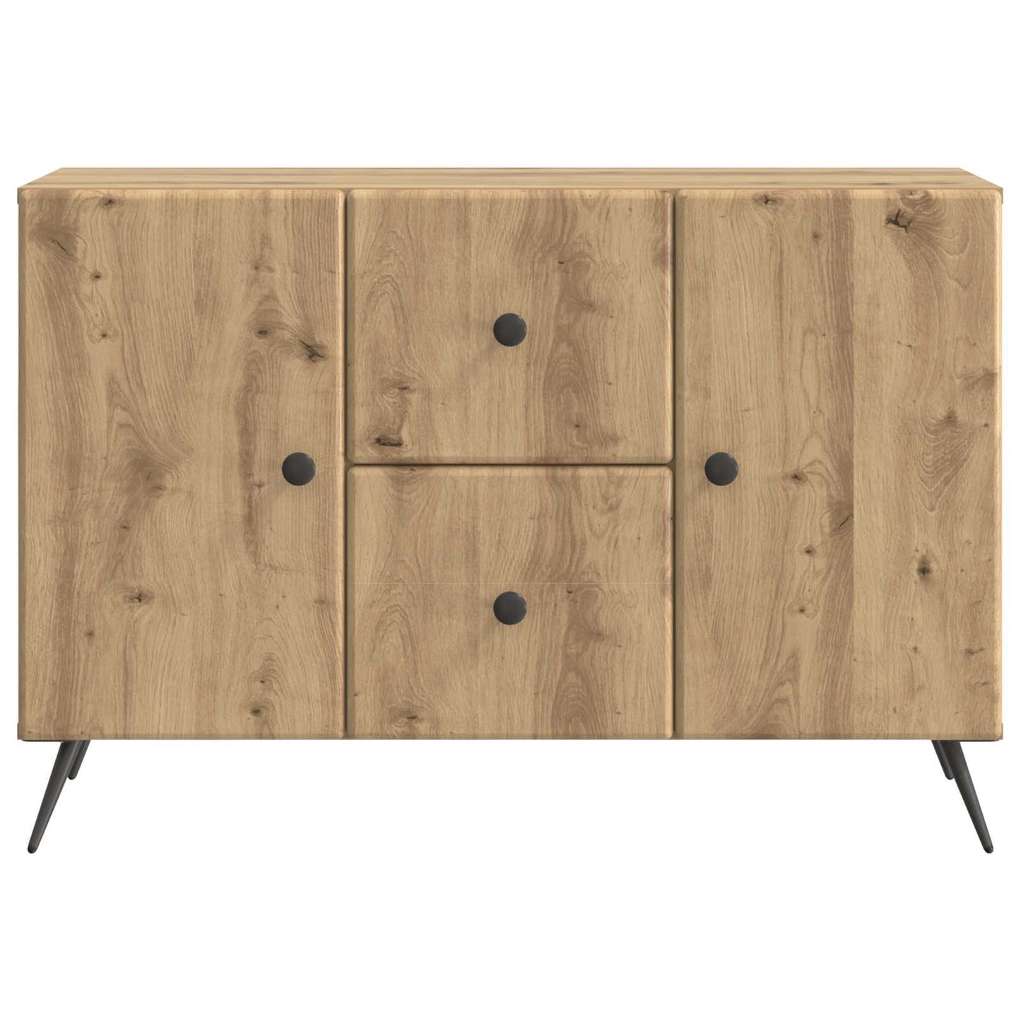vidaXL Πλαϊνό γραφείο Artisan Δρυς 89 x 34,5 x 60 εκ.
