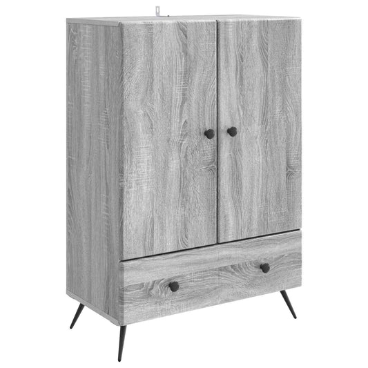 vidaXL Πλαϊνό γραφείο με συρτάρι Γκρι Sonoma 66 x 34,5 x 95 εκ.