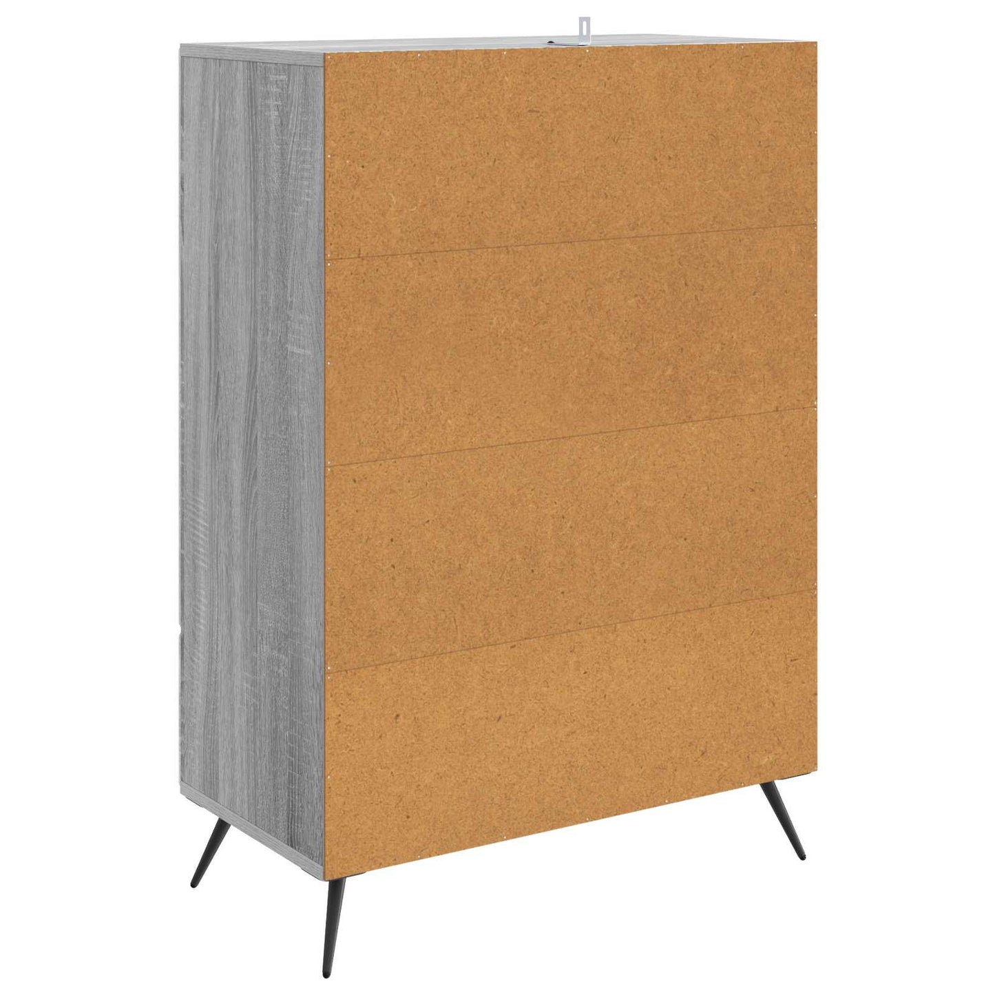 vidaXL Πλαϊνό γραφείο με συρτάρι Γκρι Sonoma 66 x 34,5 x 95 εκ.