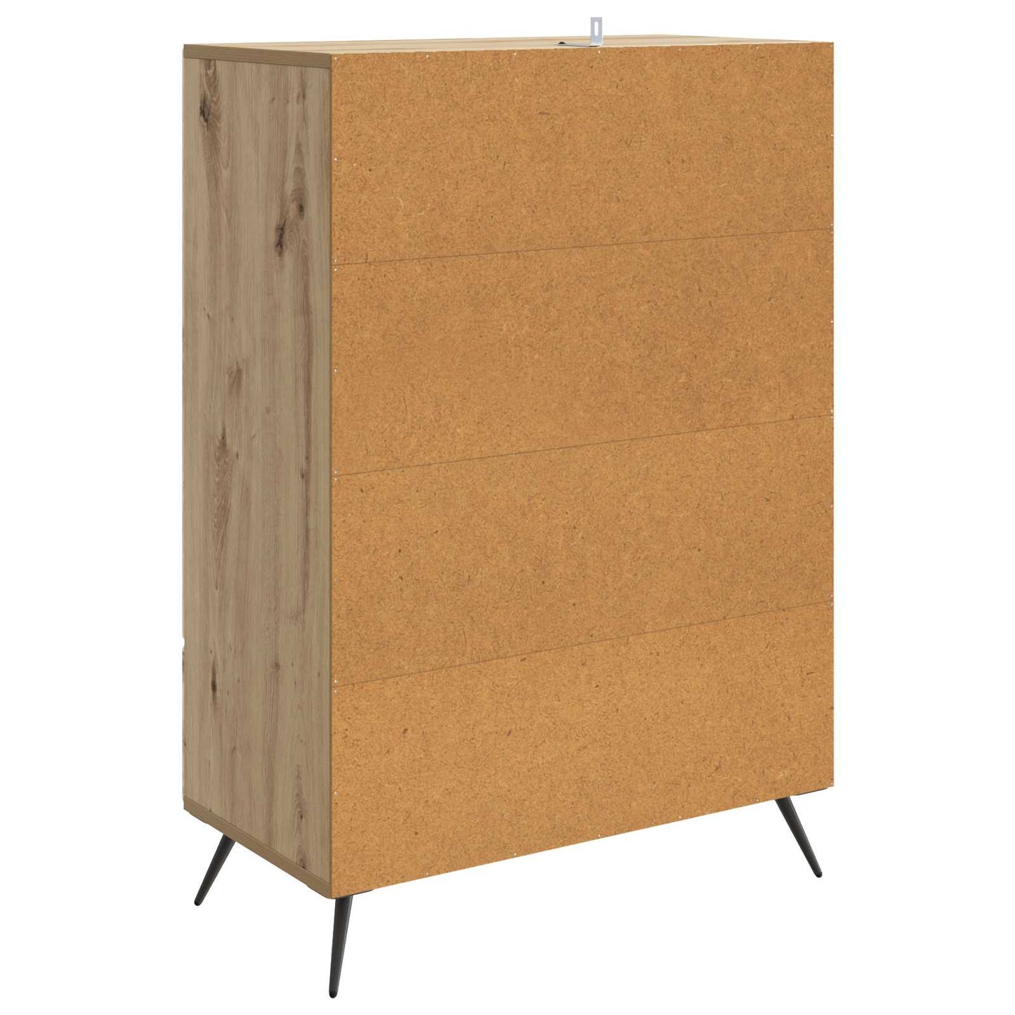 vidaXL Πλαϊνό γραφείο Artisan Δρυς 66 x 34,5 x 95 εκ.