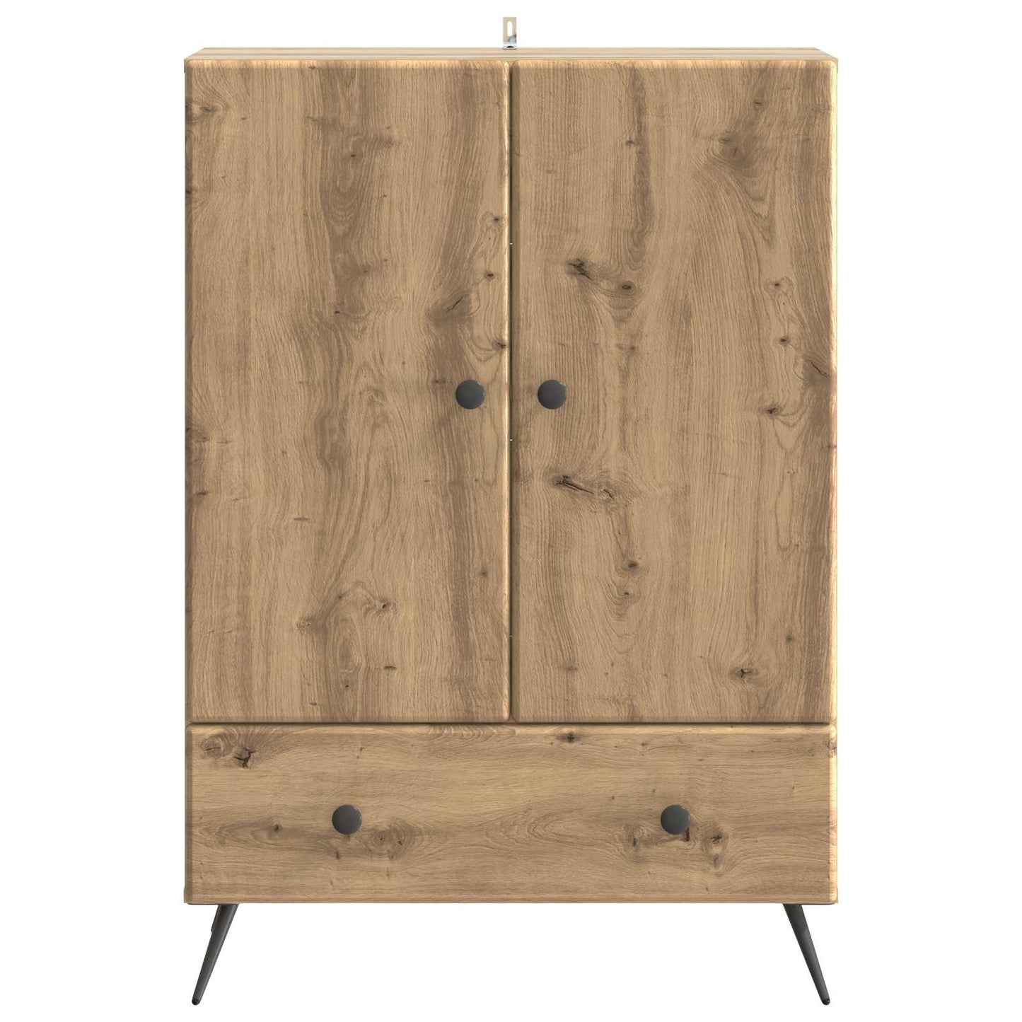vidaXL Πλαϊνό γραφείο Artisan Δρυς 66 x 34,5 x 95 εκ.