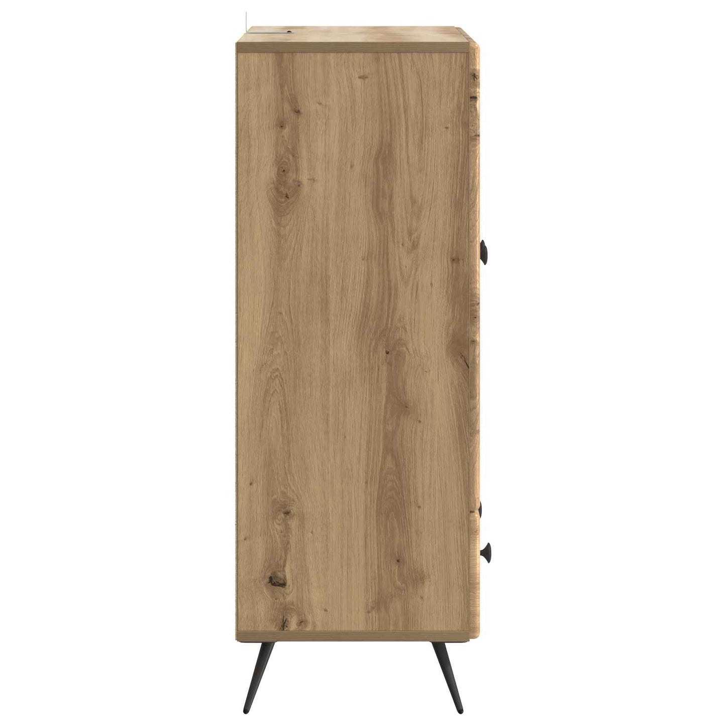 vidaXL Πλαϊνό γραφείο Artisan Δρυς 66 x 34,5 x 95 εκ.
