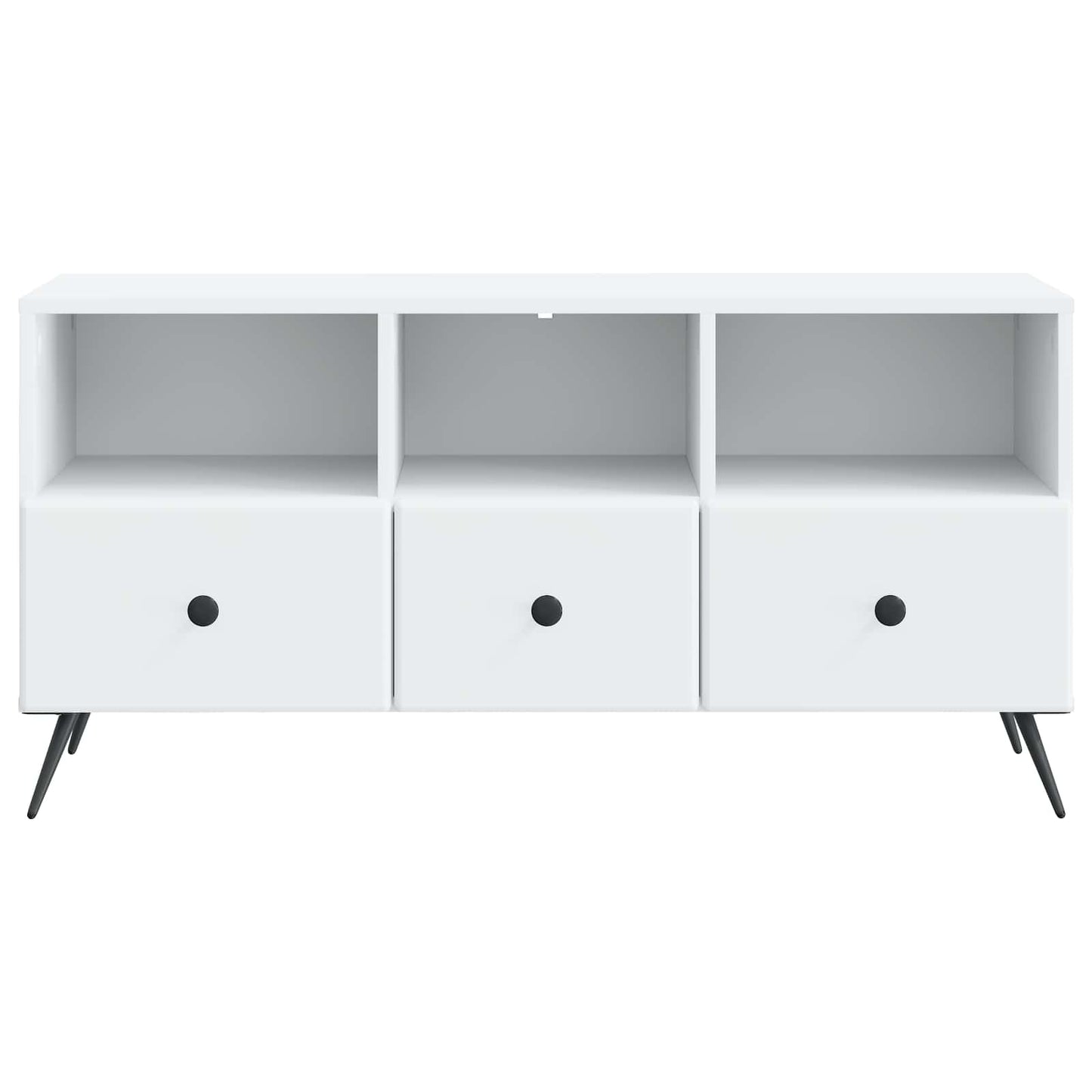vidaXL Ντουλάπι TV Λευκό 102 x 34,5 x 50 εκ. Επεξεργασμένο Ξύλο