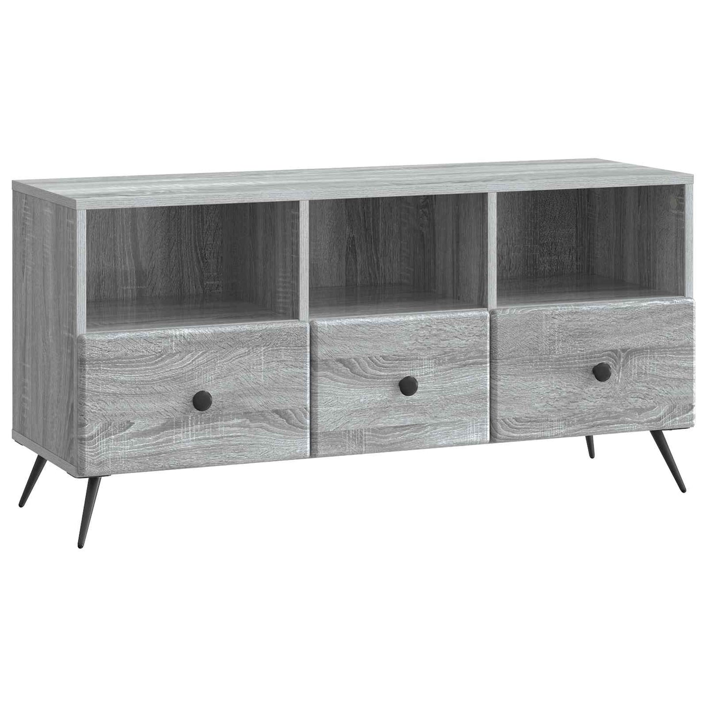 vidaXL Ντουλάπι TV Γκρι Sonoma 102 x 34,5 x 50 εκ. Επεξεργασμένο Ξύλο