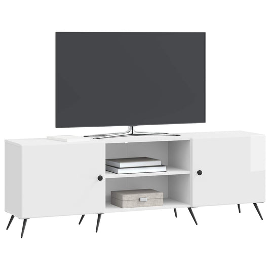 vidaXL Ντουλάπι TV Γυαλιστερό Λευκό 150 x 31 x 50 εκ.